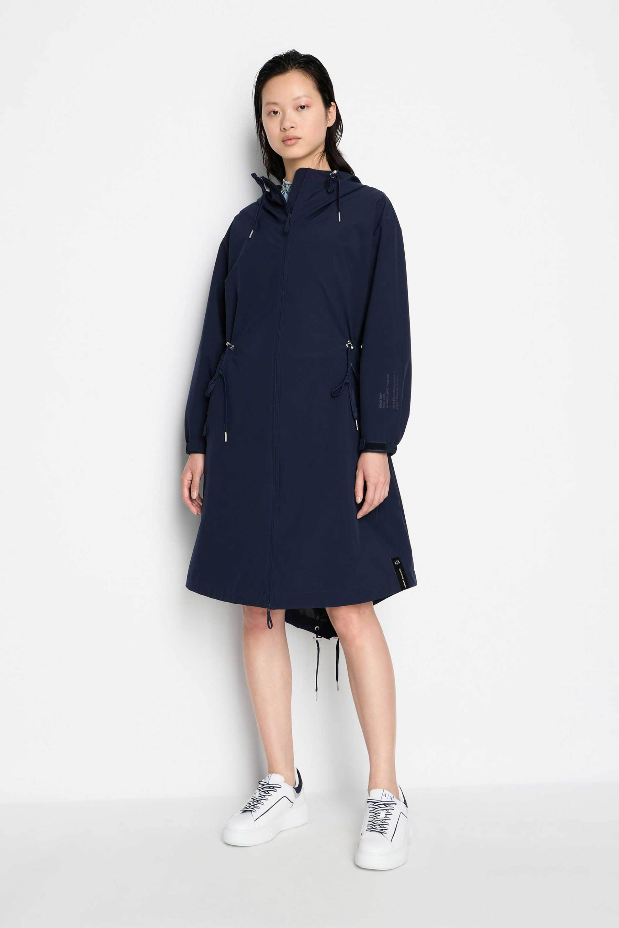  Armani Exchange γυναικείο parka με κουκούλα - 3DYL08YNYFZ Σκούρο Μπλε 2025