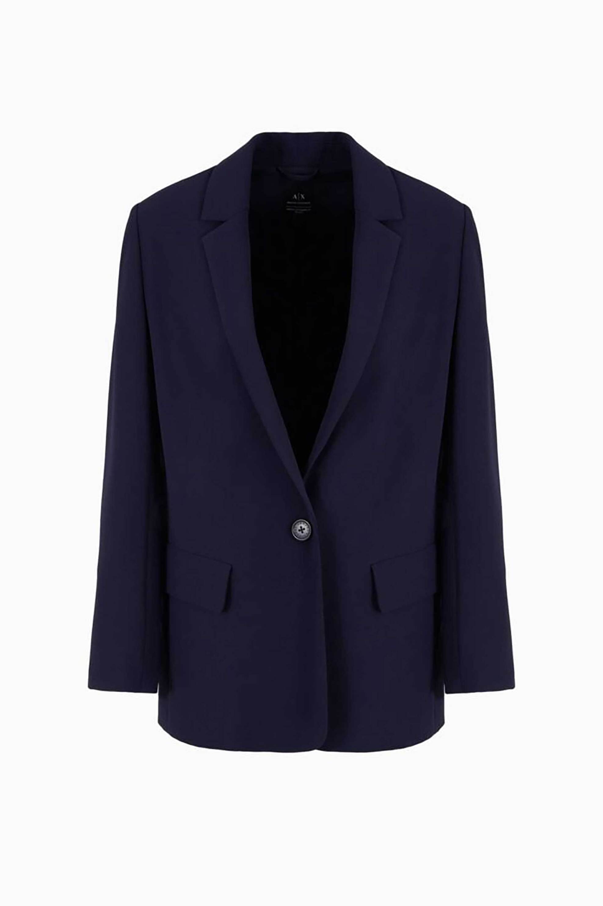 Armani Exchange Γυναικείο Σακάκι σε Κλασσική Γραμμή - 3Dyg22Yn1Qz Σκούρο Μπλε