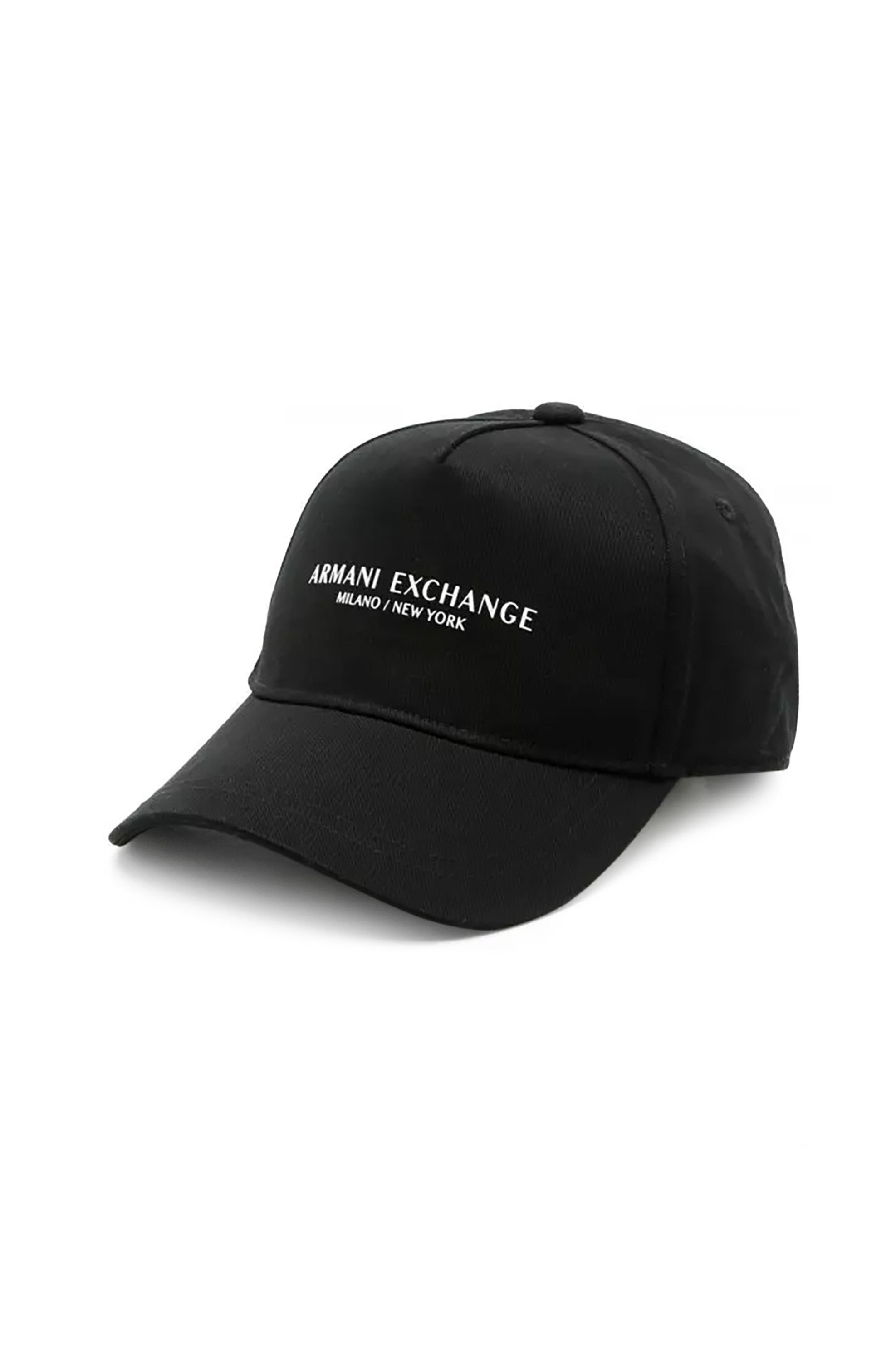  Armani Exchange γυναικείο βαμβακερό καπέλο μονόχρωμο με contrast logo print - 9442073R130 Μαύρο 2025