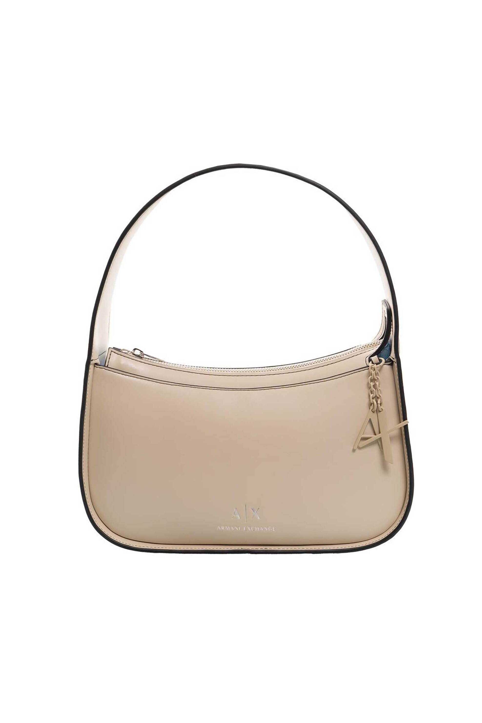 ARMANI EXCHANGE Armani Exchange γυναικεία mini τσάντα ώμου μονόχρωμη με σταμπωτό contrast λογότυπο - 9491414R754 Μπεζ
