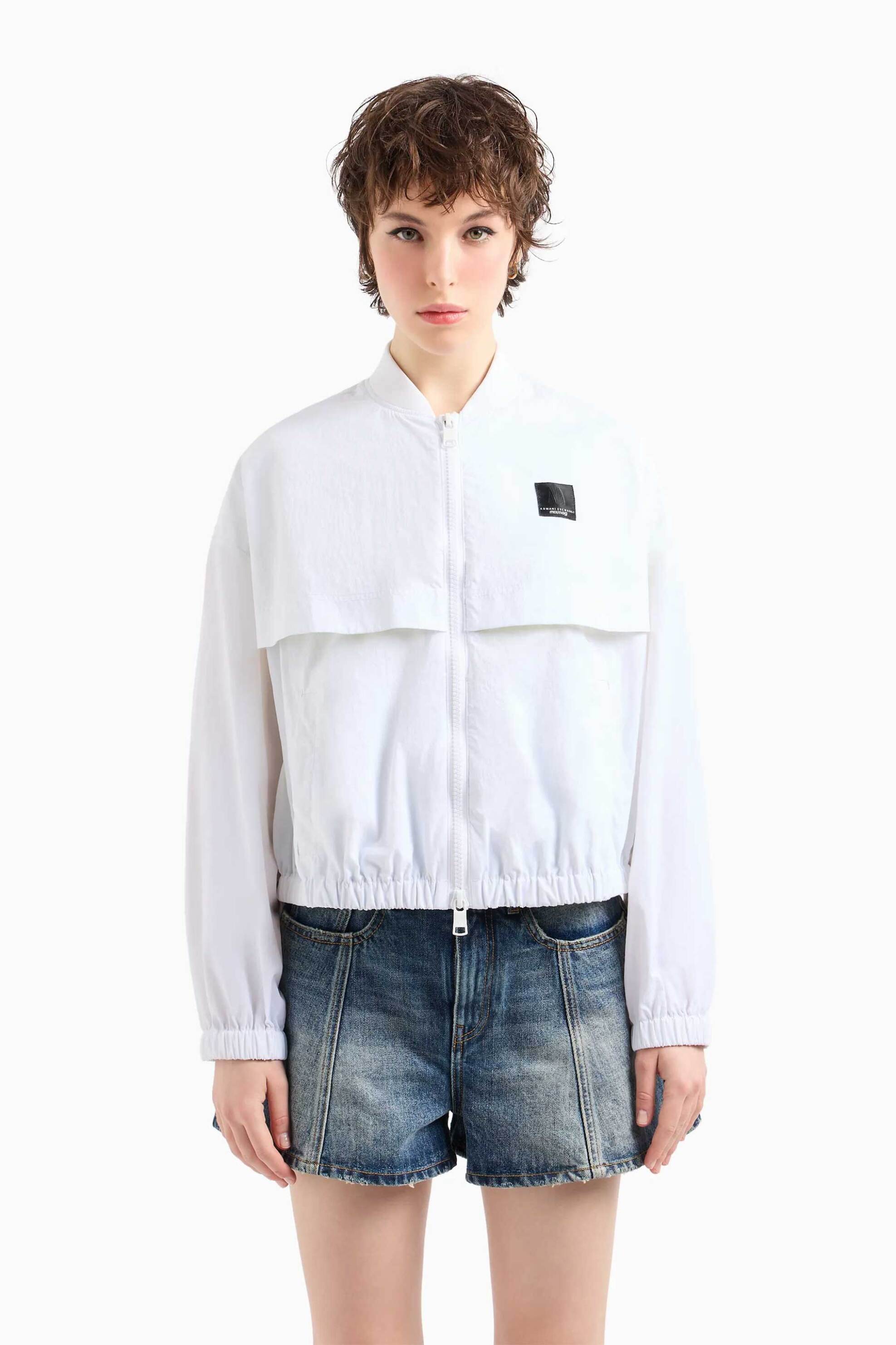  Armani Exchange γυναικείο jacket με logo patch - 3DYB46YN5RZ Λευκό 2025