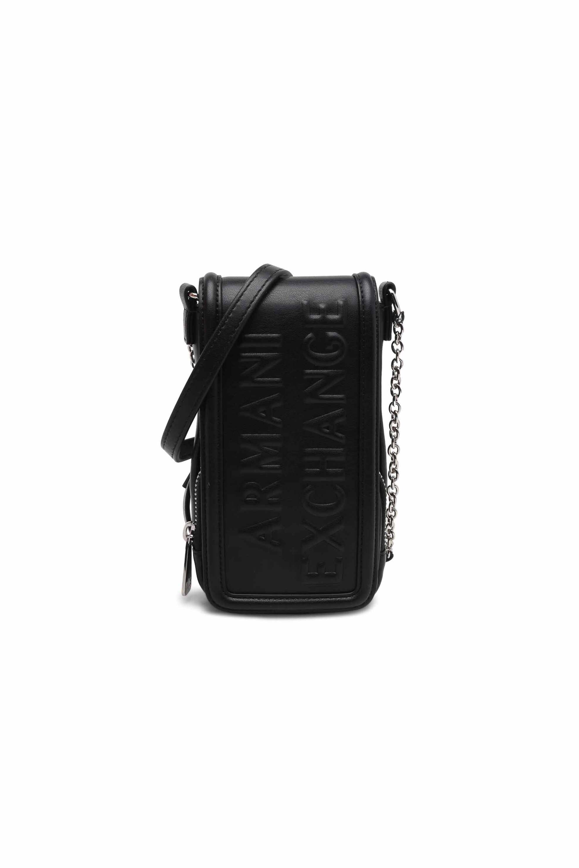 ARMANI EXCHANGE Armani Exchange γυναικεία θήκη κινητού μονόχρωμη με ανάγλυφο λογότυπο - 9485684R729 Μαύρο