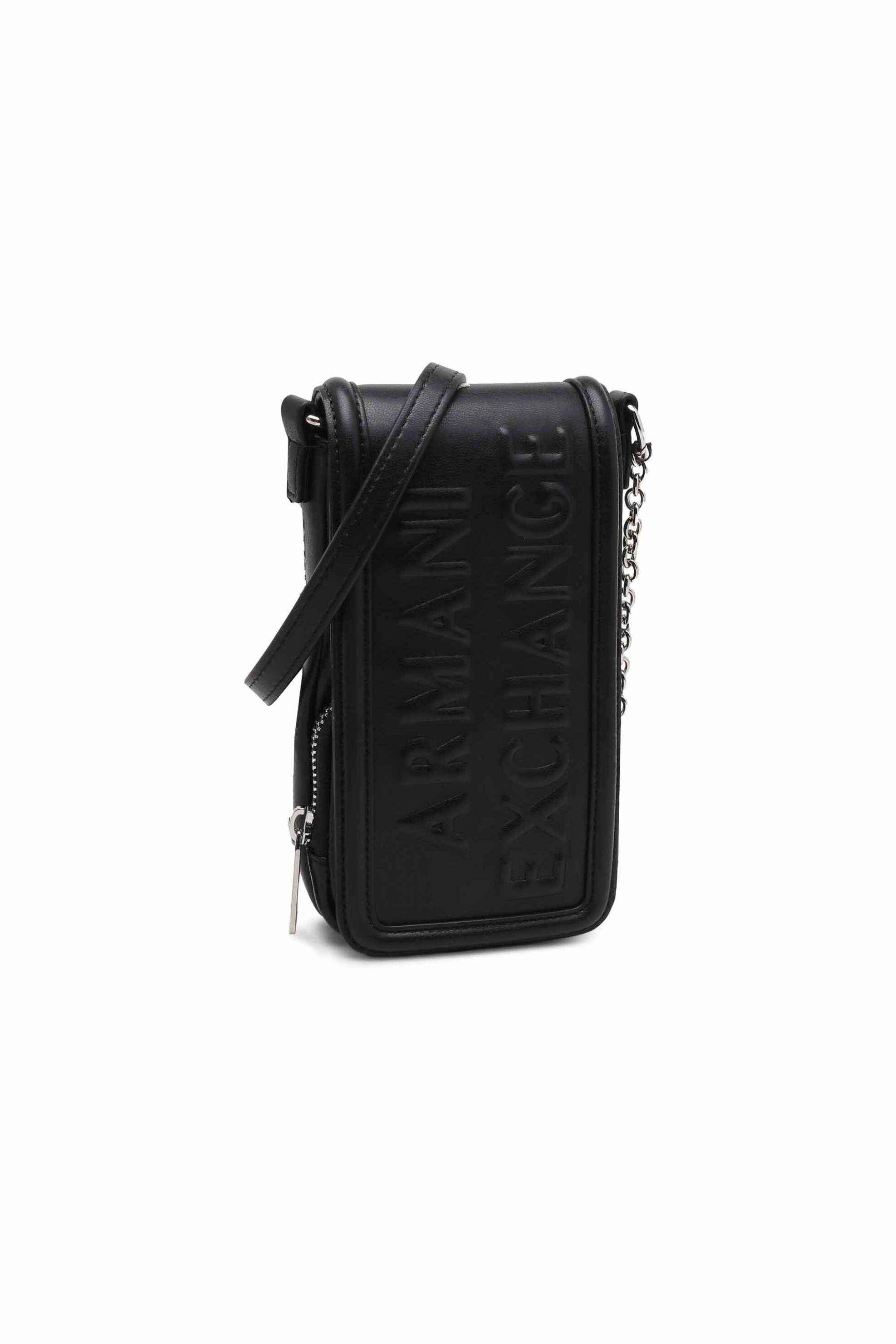 Armani Exchange γυναικεία θήκη κινητού μονόχρωμη με ανάγλυφο λογότυπο - 9485684R729 Μαύρο φωτογραφία
