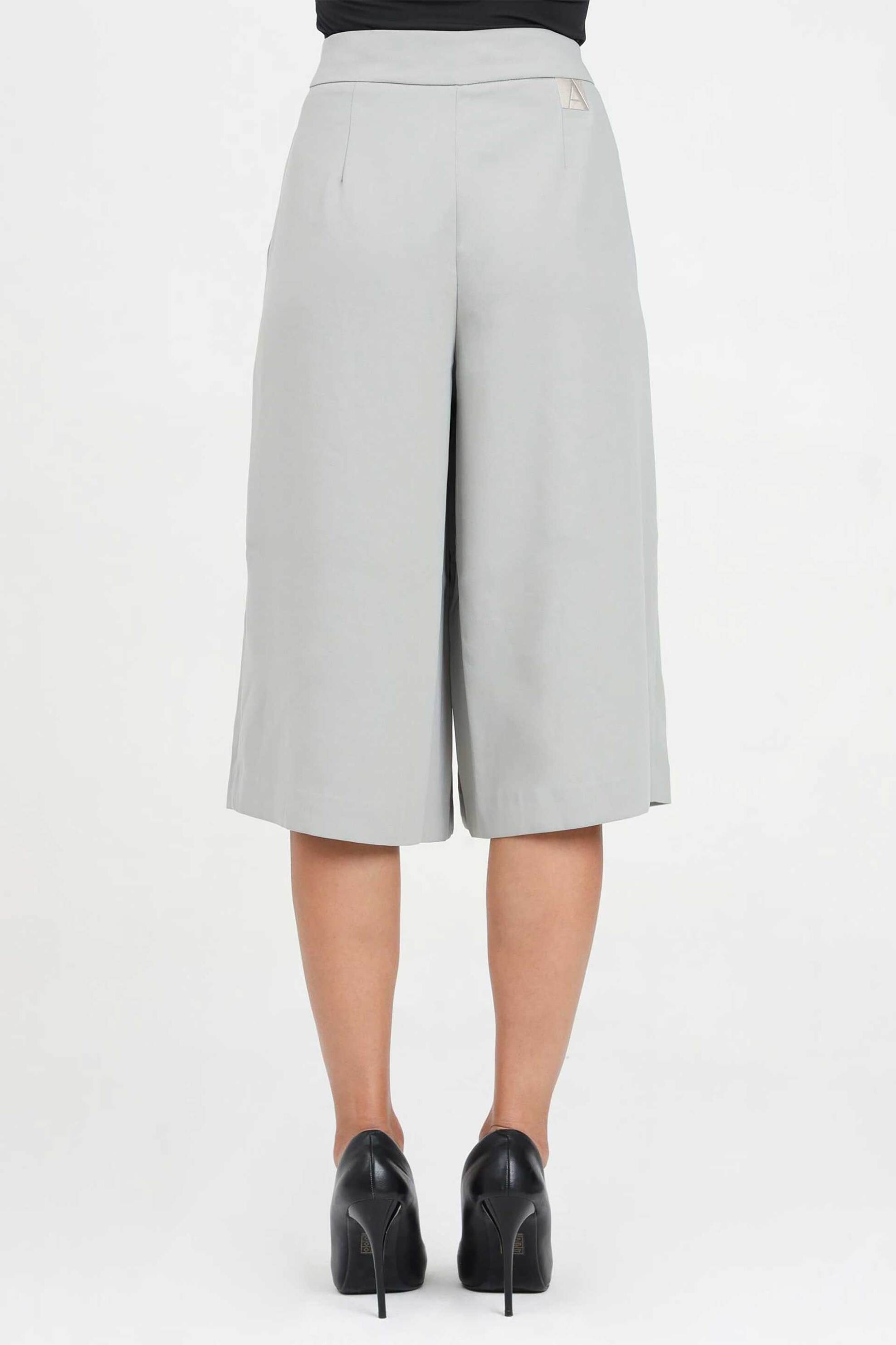 Armani Exchange γυναικεία βερμούδα με πλισέ λεπτομέρειες και λογότυπο Loose Fit - 6DYP40YN8JZ Γκρι φωτογραφία