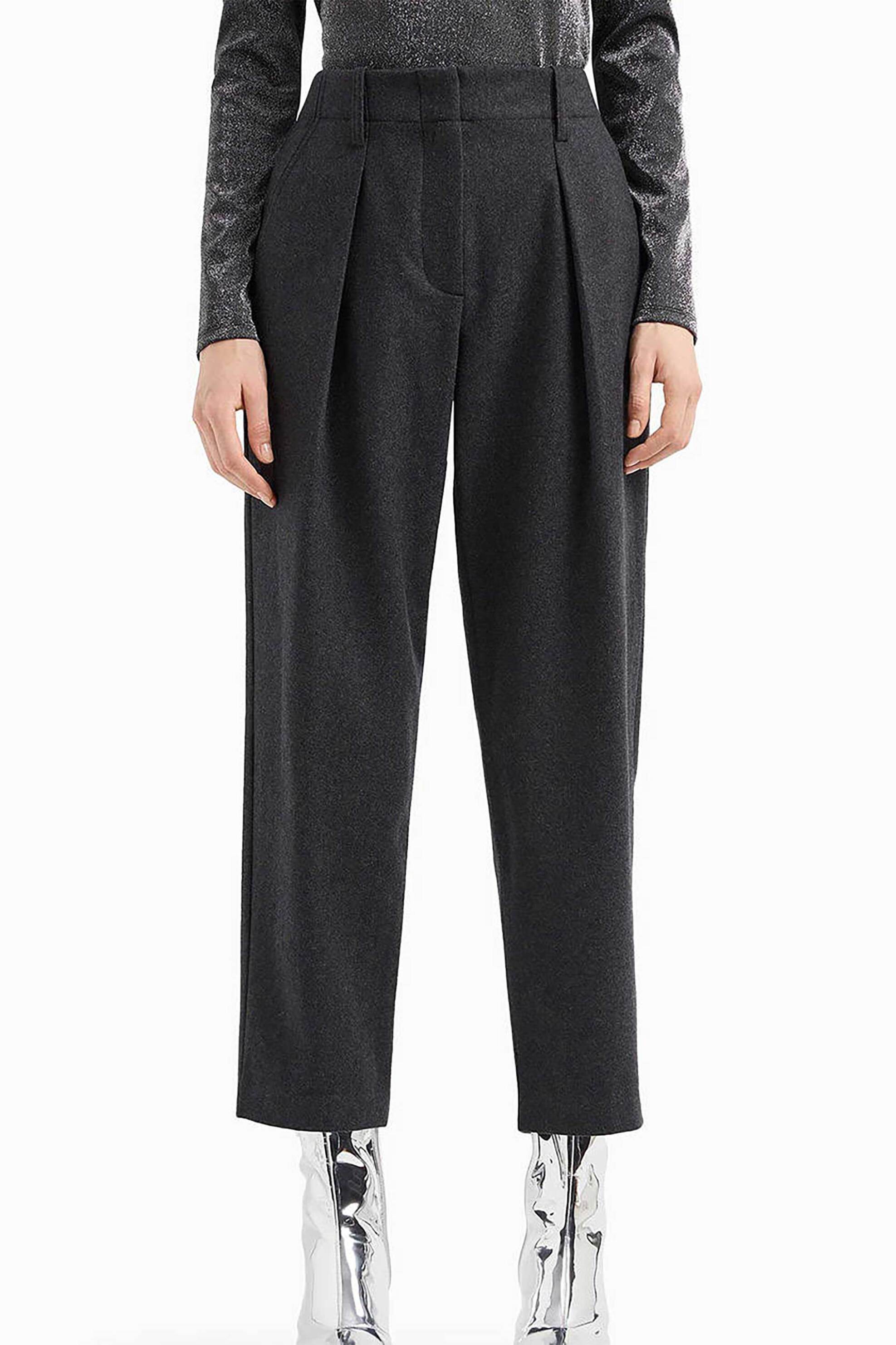 Armani Exchange γυναικείο υφασμάτινο παντελόνι ψηλόμεσο