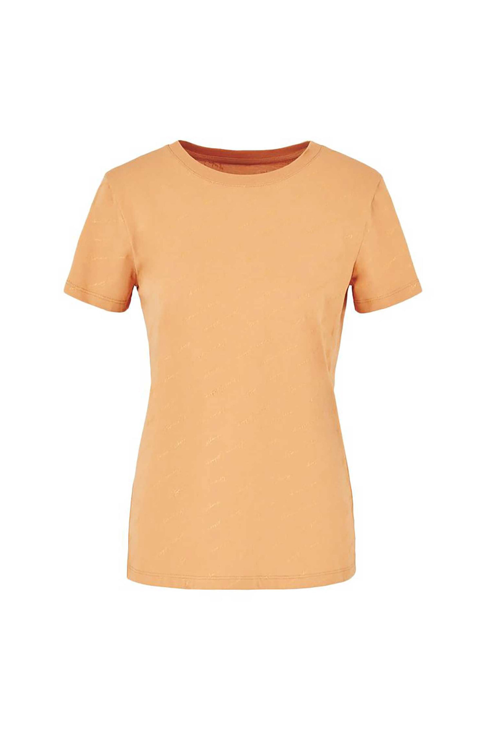 Armani Exchange Γυναικείο T-Shirt με All-Over Logo Print Regular Fit - 6Dyt49Yj3Rz Μουσταρδί