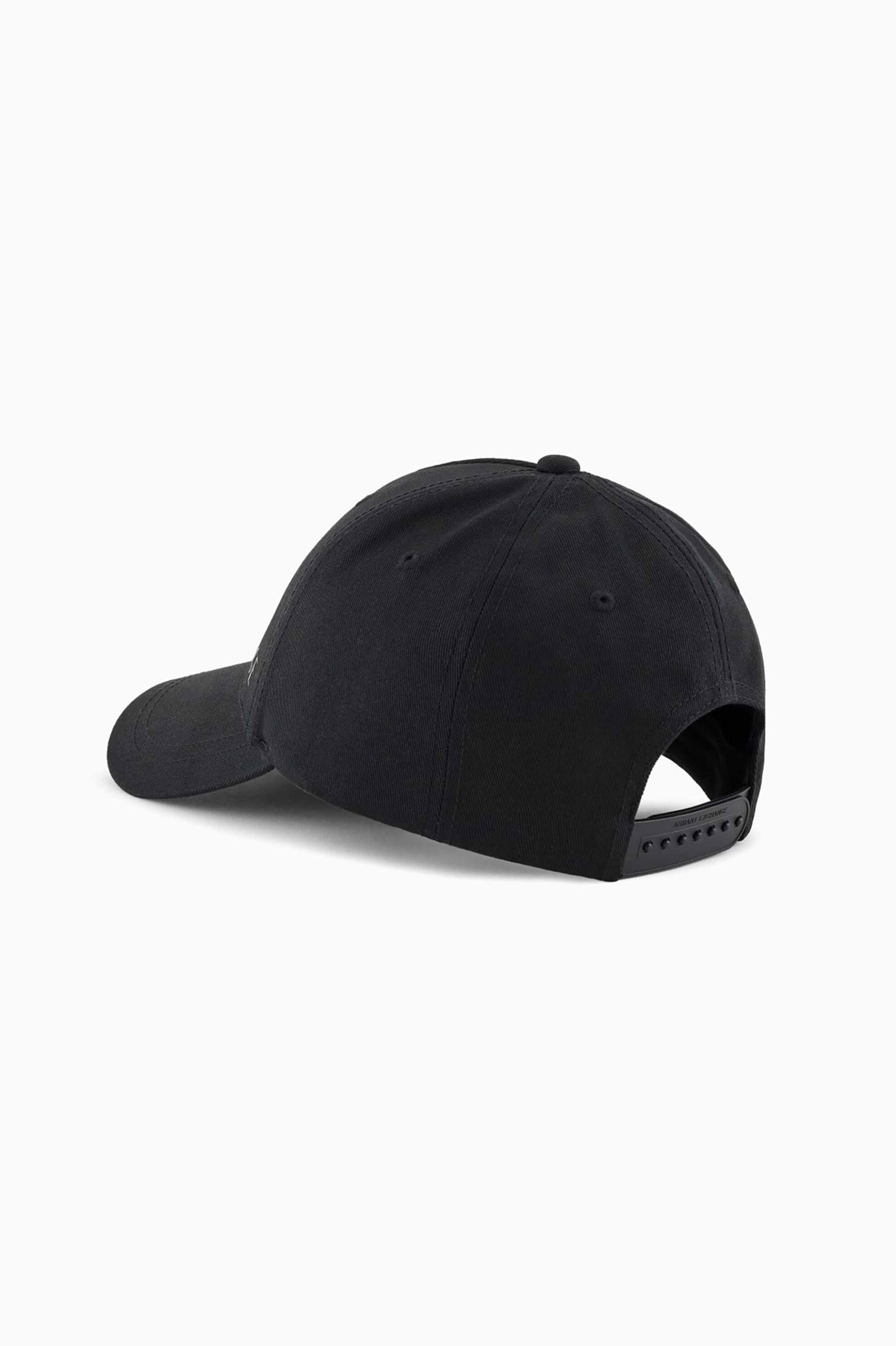 Armani Exchange γυναικείο καπέλο μονόχρωμο με ανάγλυφο λογότυπο - XW000873AF13334 Μαύρο φωτογραφία