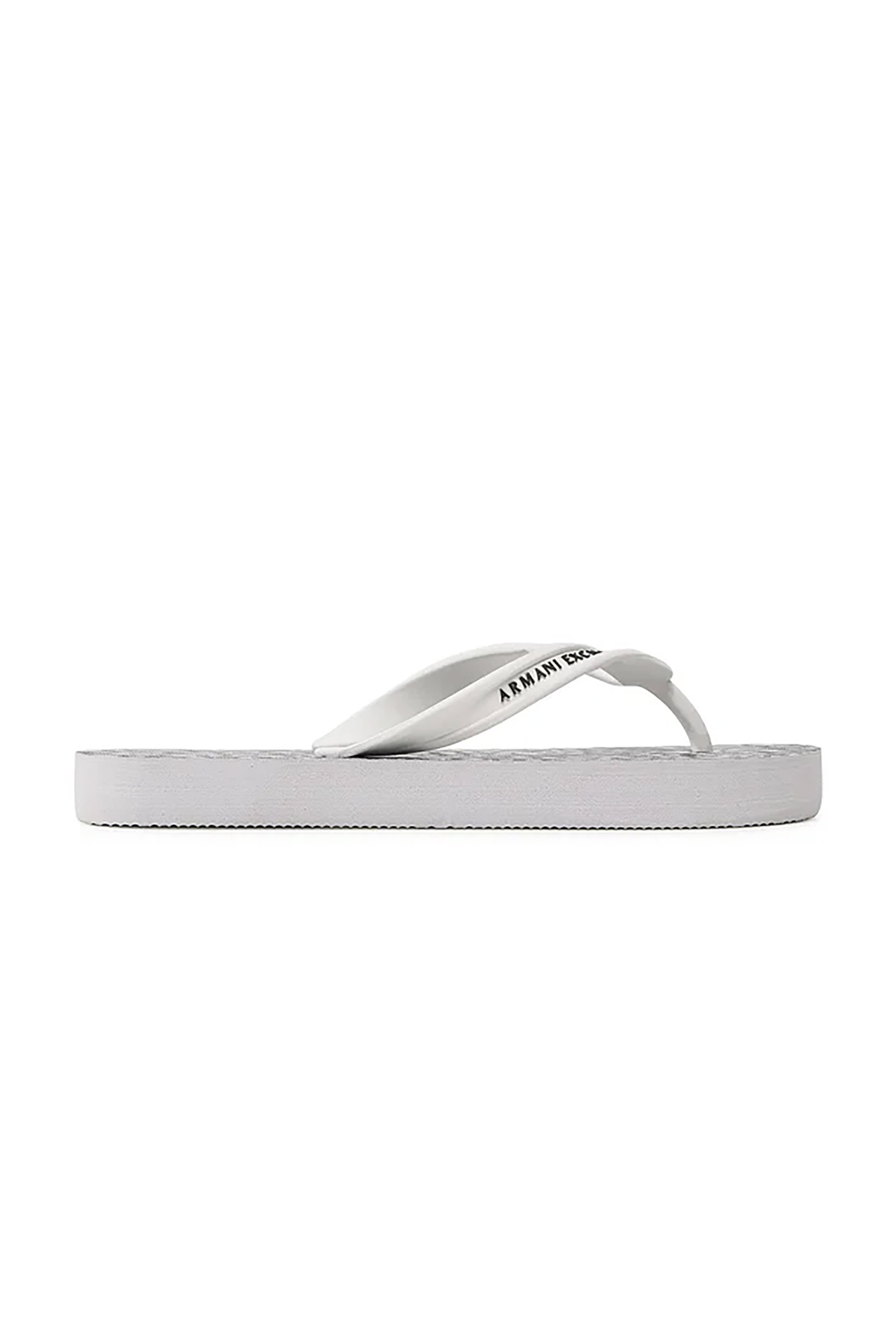 Armani Exchange γυναικείες σαγιονάρες με λογότυπο - XDQ010XV700 Ασπρόμαυρο φωτογραφία