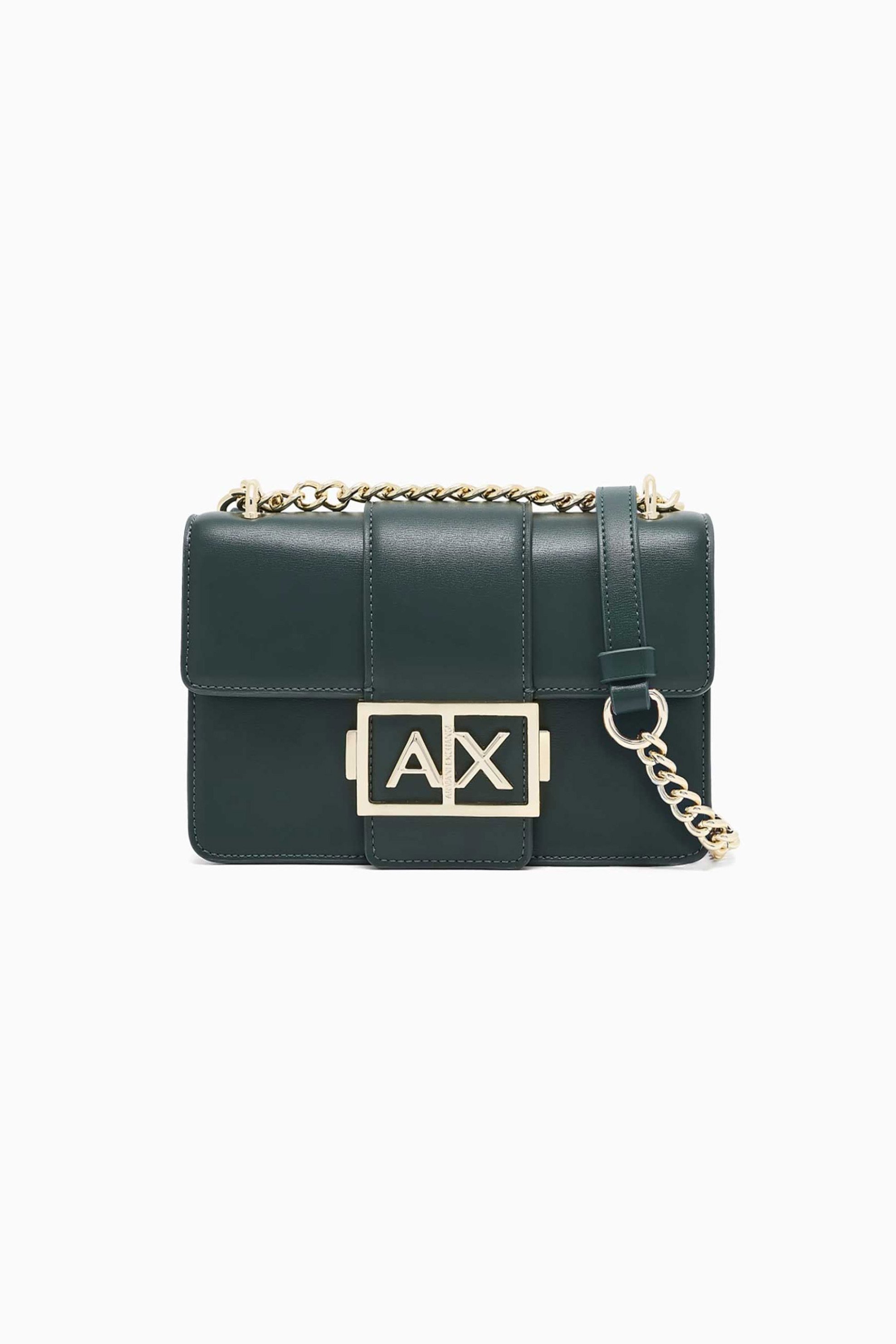 Armani Exchange γυναικείο τσαντάκι crossbody με μεταλλικό λογότυπο