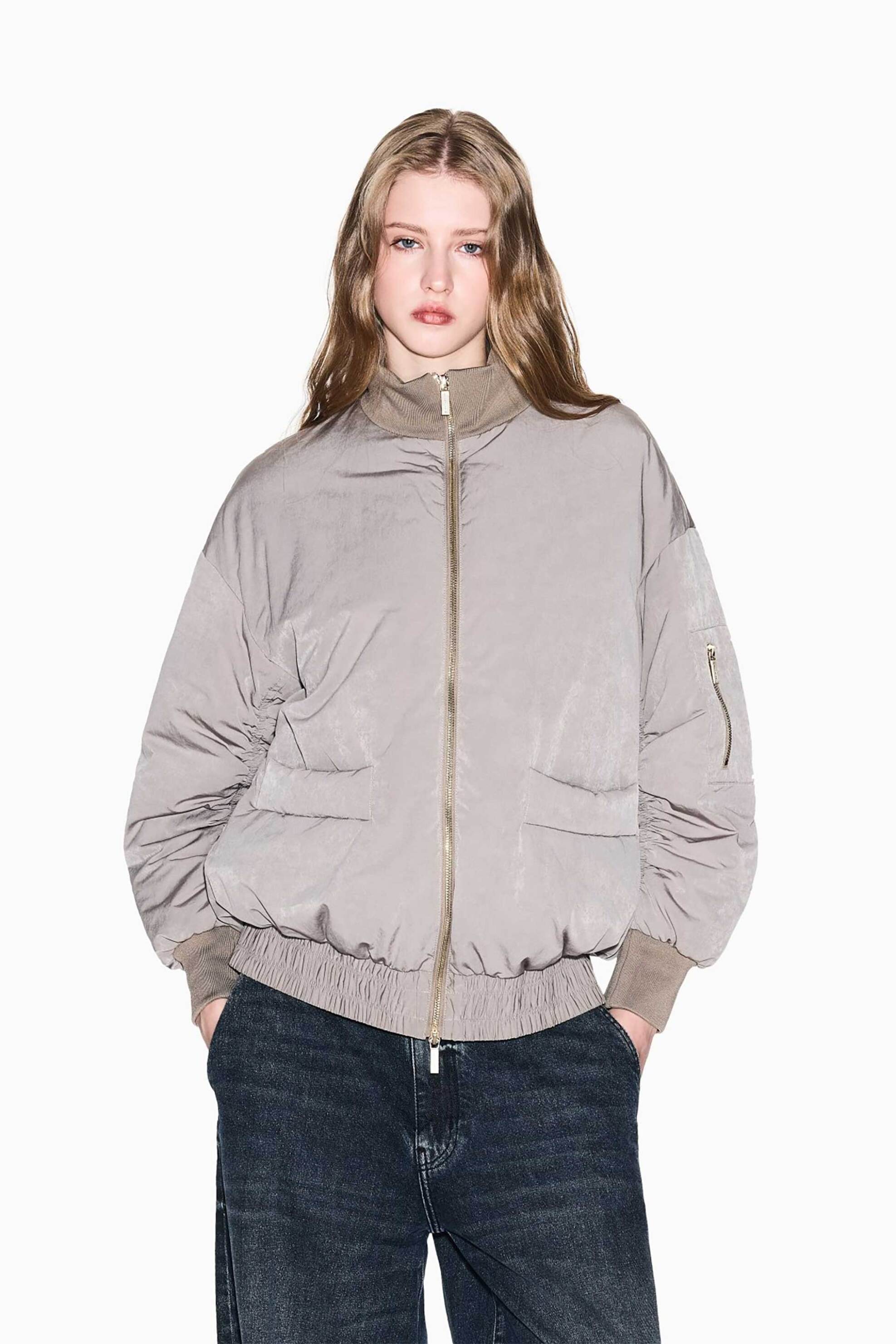 ARMANI EXCHANGE Armani Exchange γυναικείο μπουφάν ribbed - XW000670AF16210 Καφέ