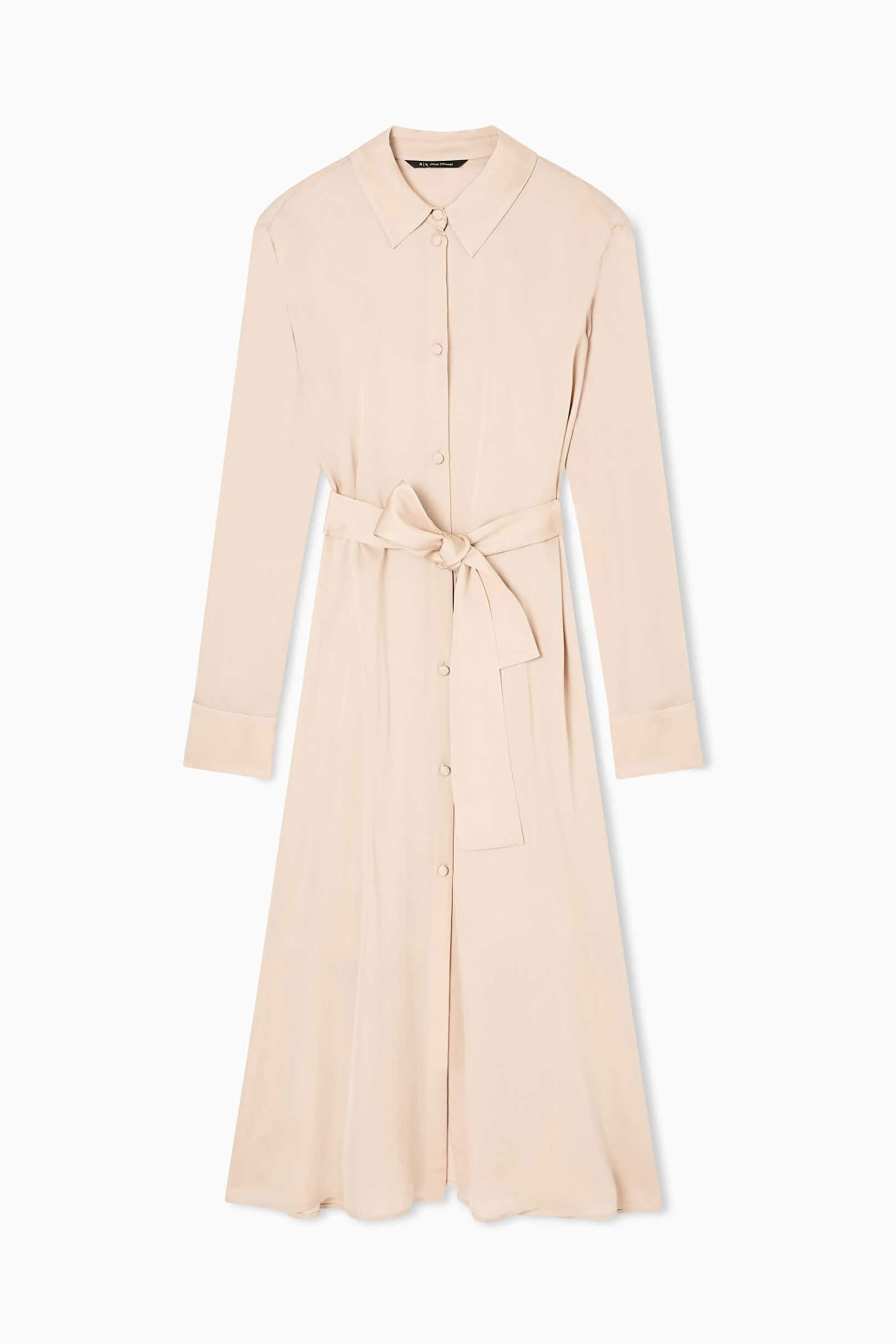 Armani Exchange γυναικείο midi φόρεμα σεμιζιέ - XW001245AF16121 Μπεζ φωτογραφία