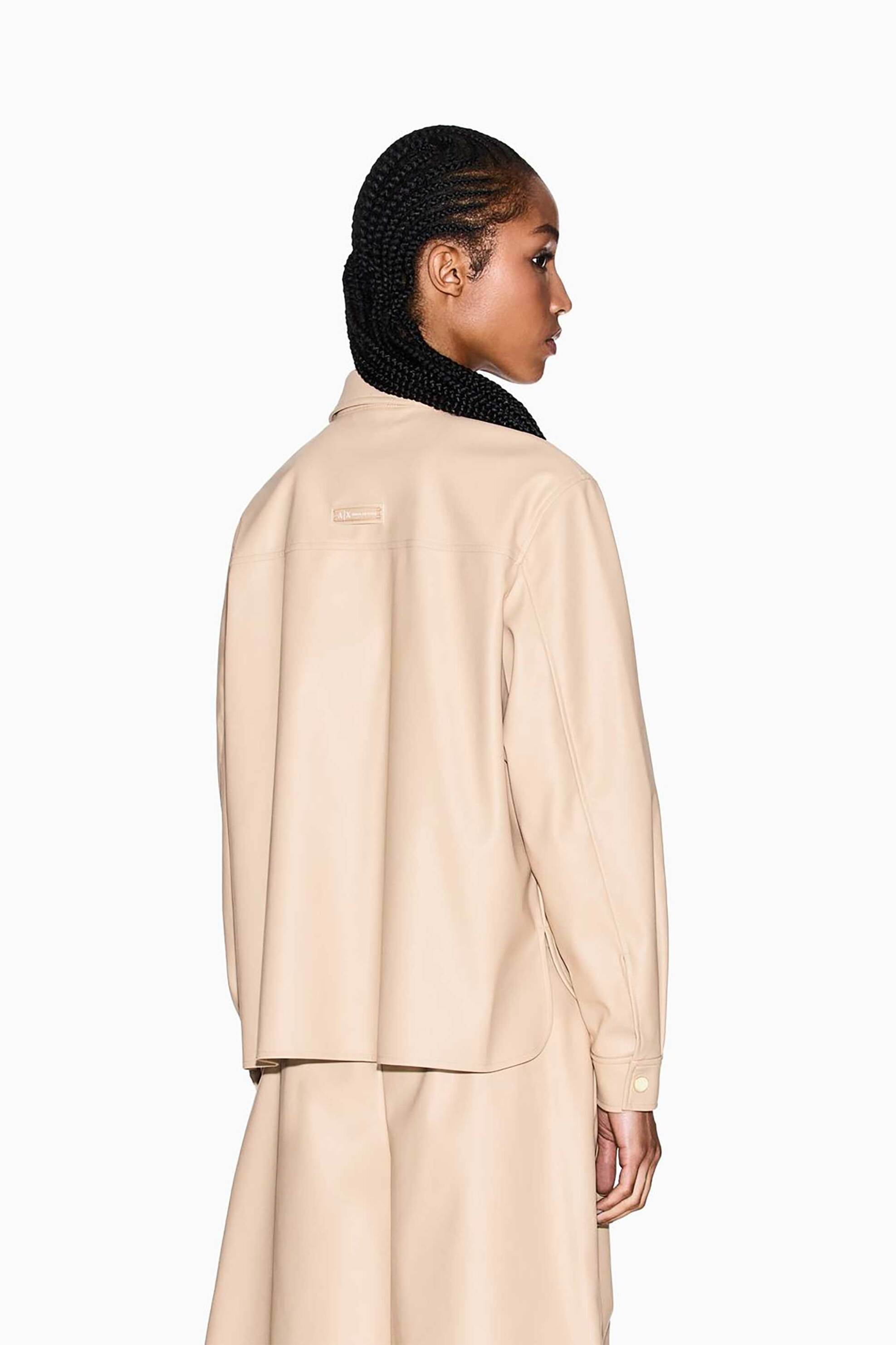 Armani Exchange γυναικείο πουκάμισο - XW001253AF16106 Μπεζ φωτογραφία