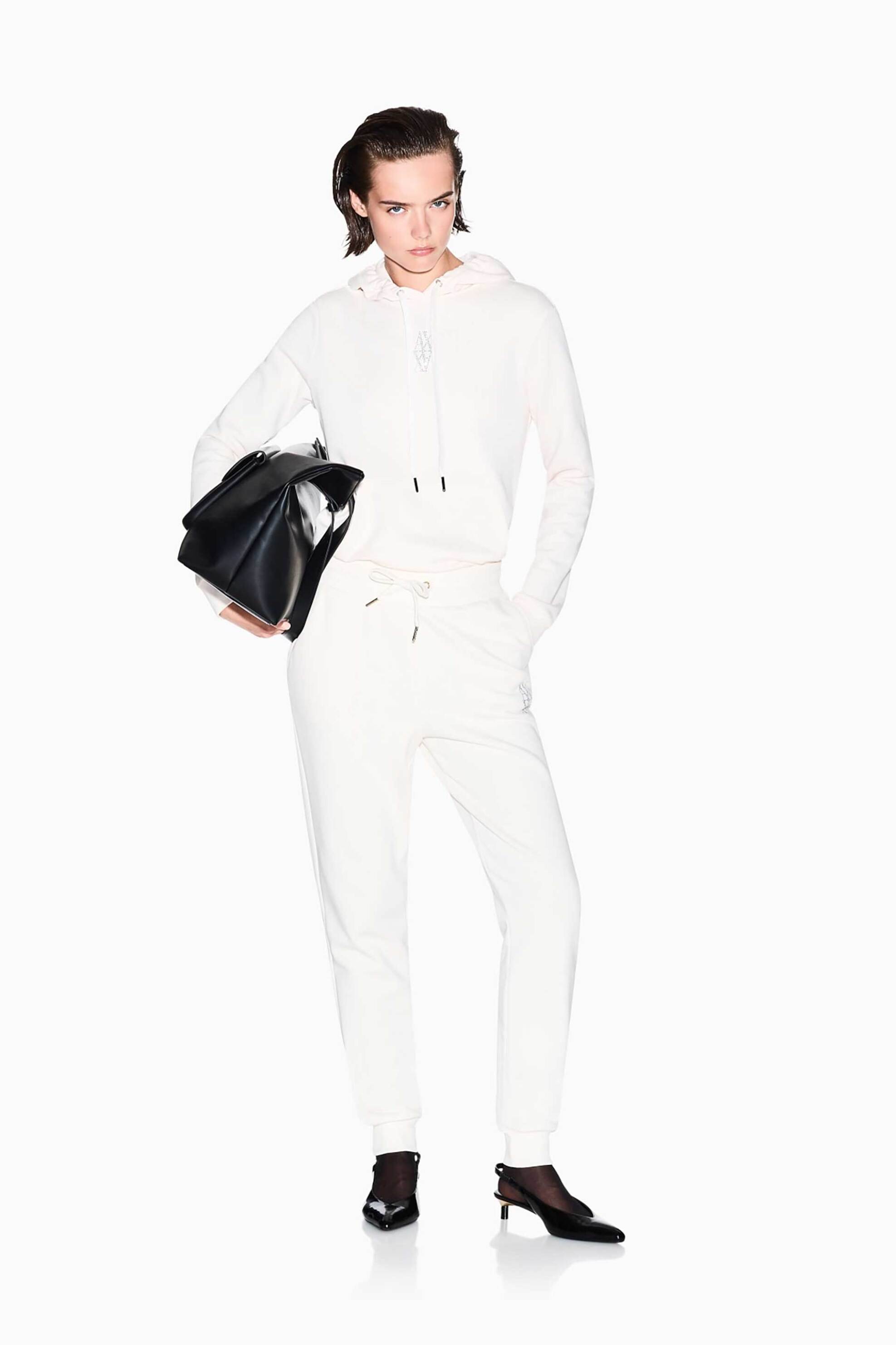 ARMANI EXCHANGE Armani Exchange γυναικείο παντελόνι φόρμας - XW000750AF14284 Εκρού