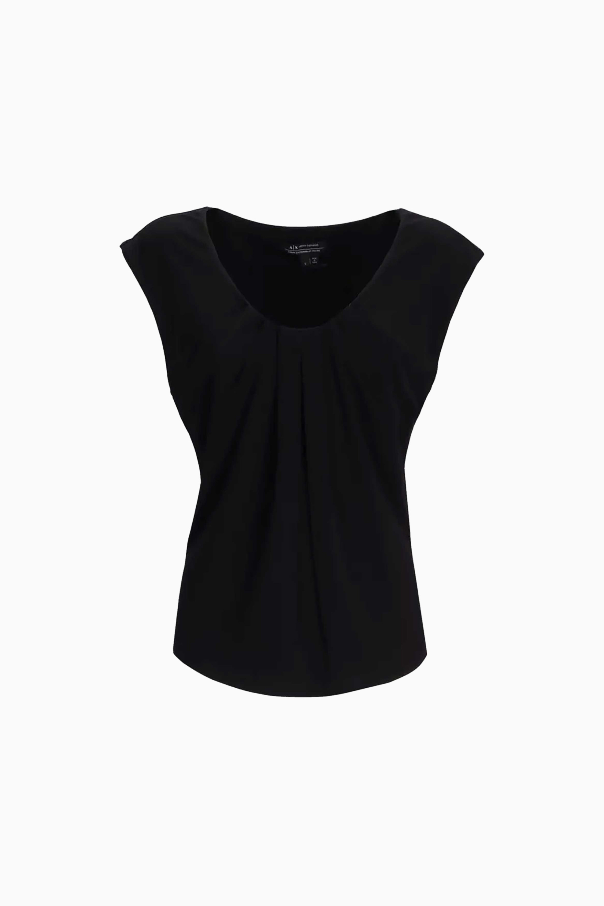 Armani Exchange γυναικεία μπλούζα μονόχρωμη - XW000785AF16118 Μαύρο