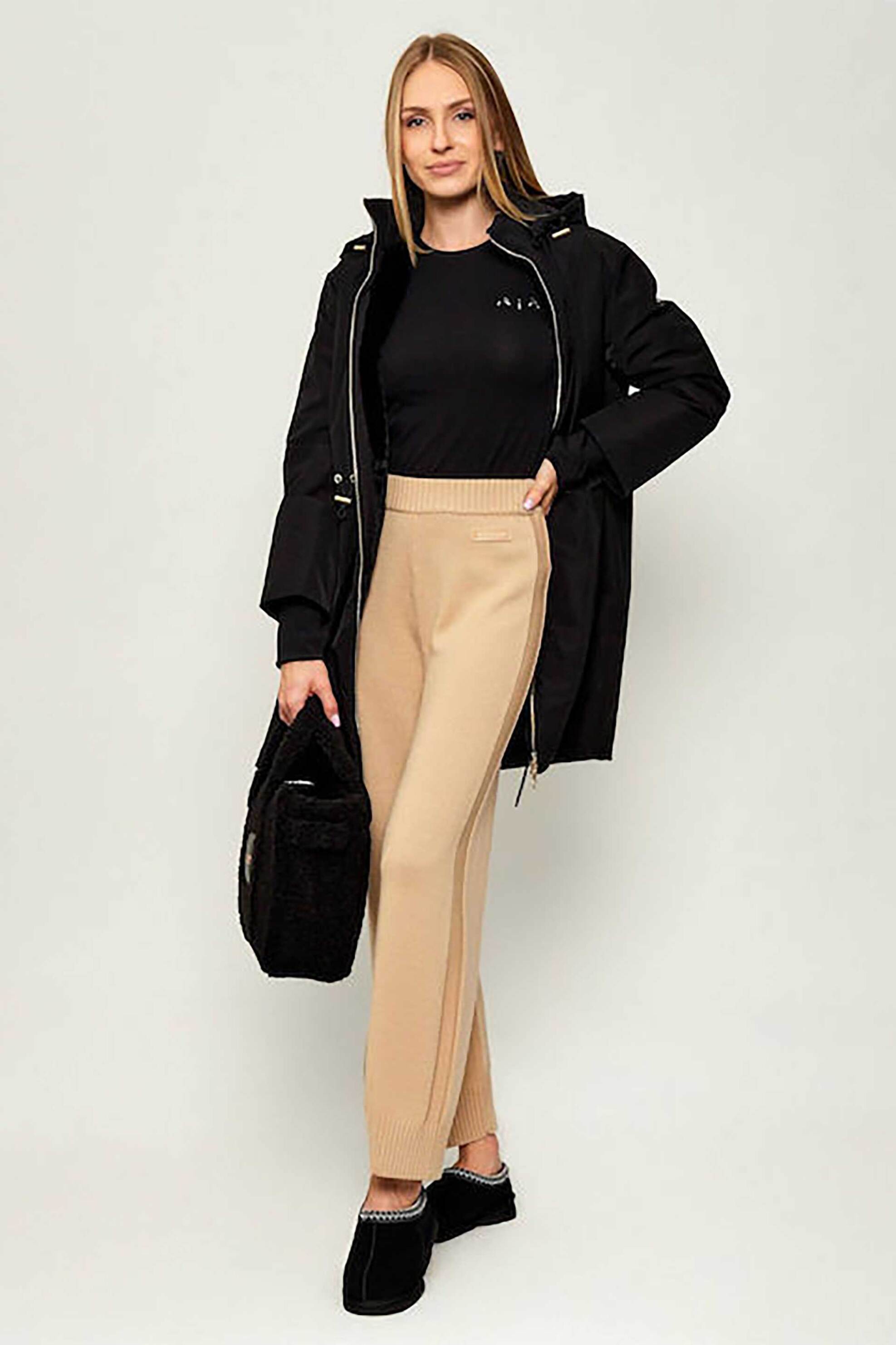 ARMANI EXCHANGE Armani Exchange γυναικεία μπλούζα με λογότυπο - XW001353AF17173 Μαύρο