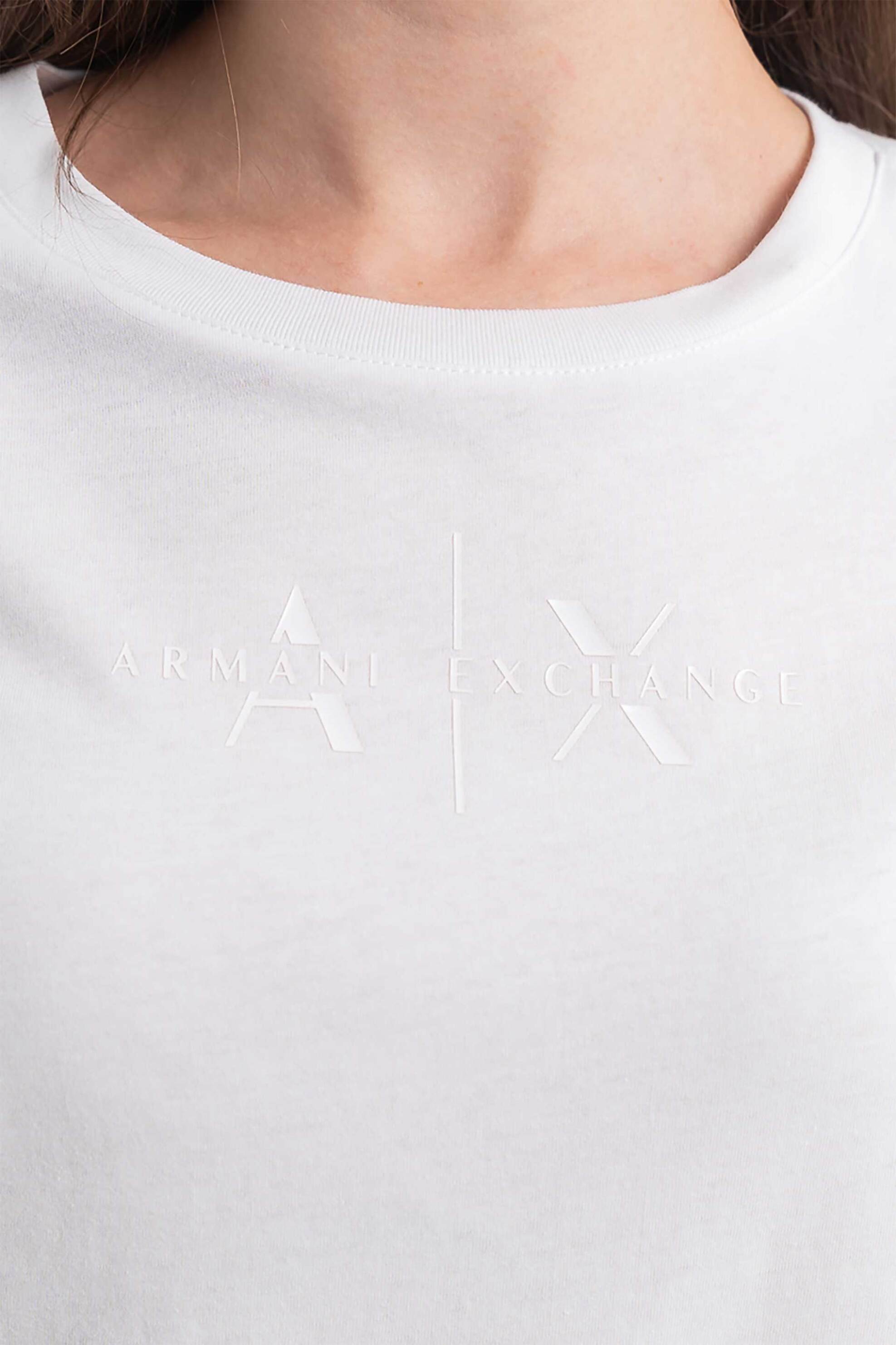 ARMANI EXCHANGE Armani Exchange γυναικείο T-shirt με logo - XW001366AF10356 Λευκό - 2