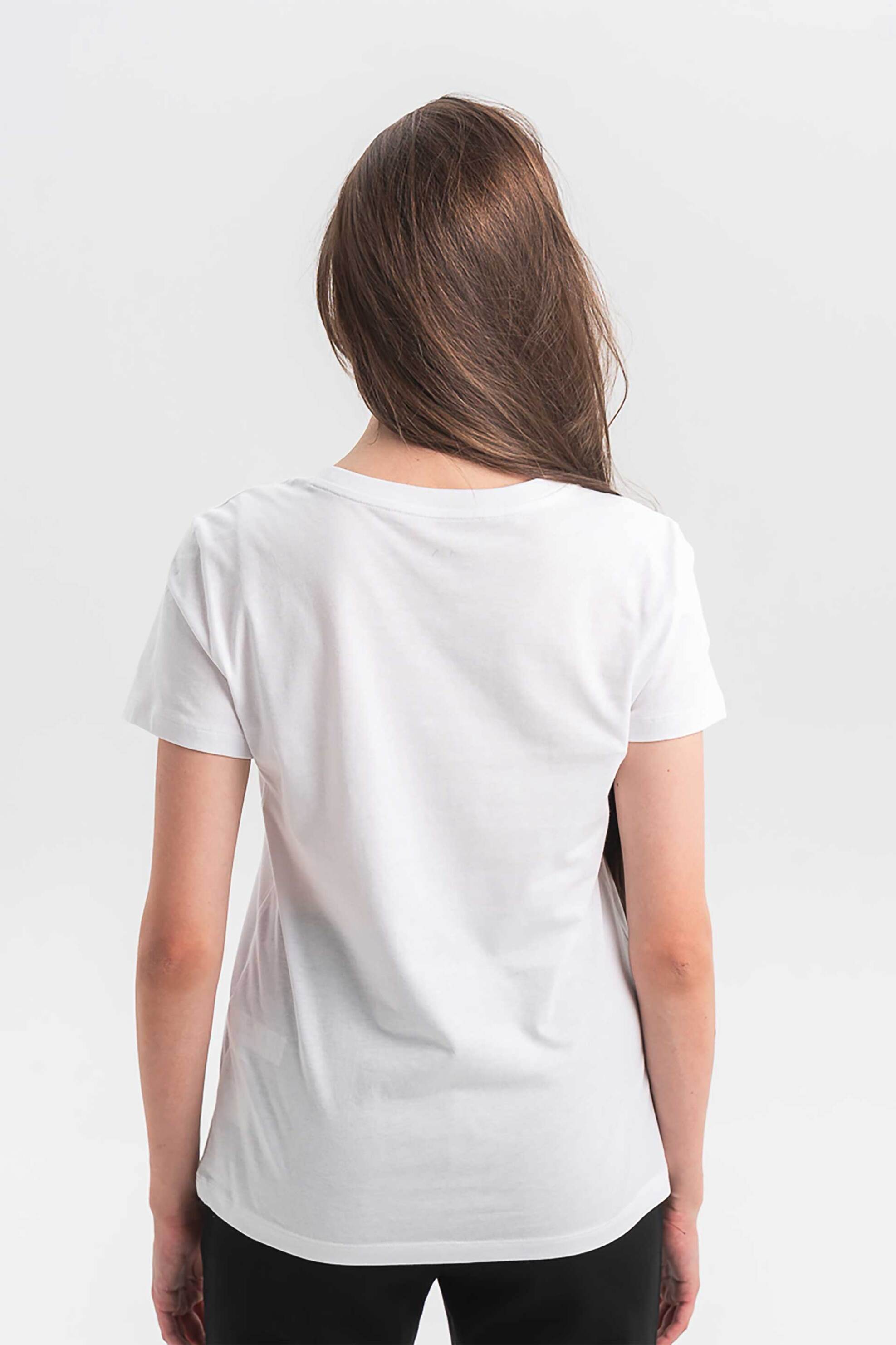 ARMANI EXCHANGE Armani Exchange γυναικείο T-shirt με logo - XW001366AF10356 Λευκό - 3