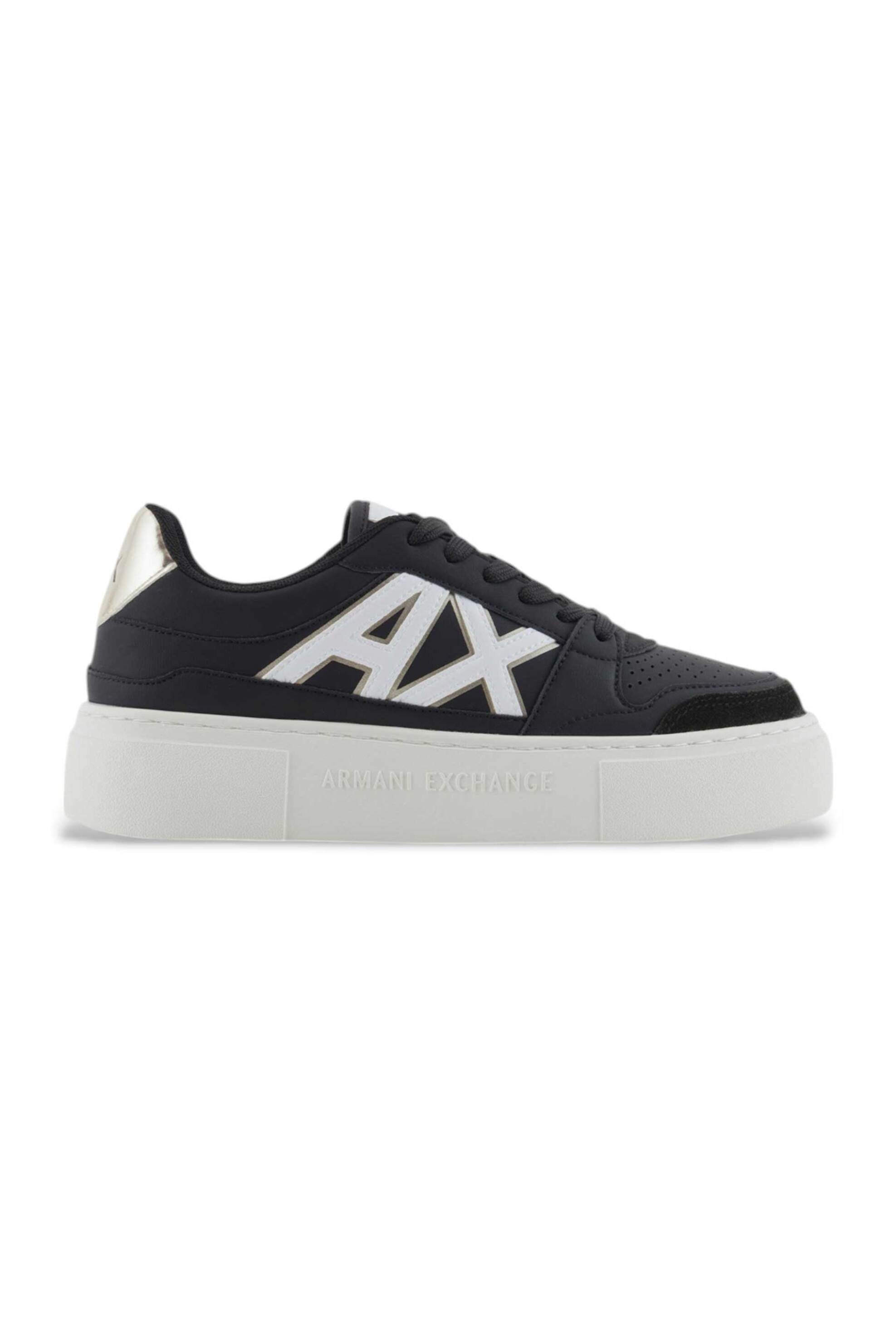Armani Exchange γυναικεία sneakers με κορδόνια - XDX147XV830 Μαύρο