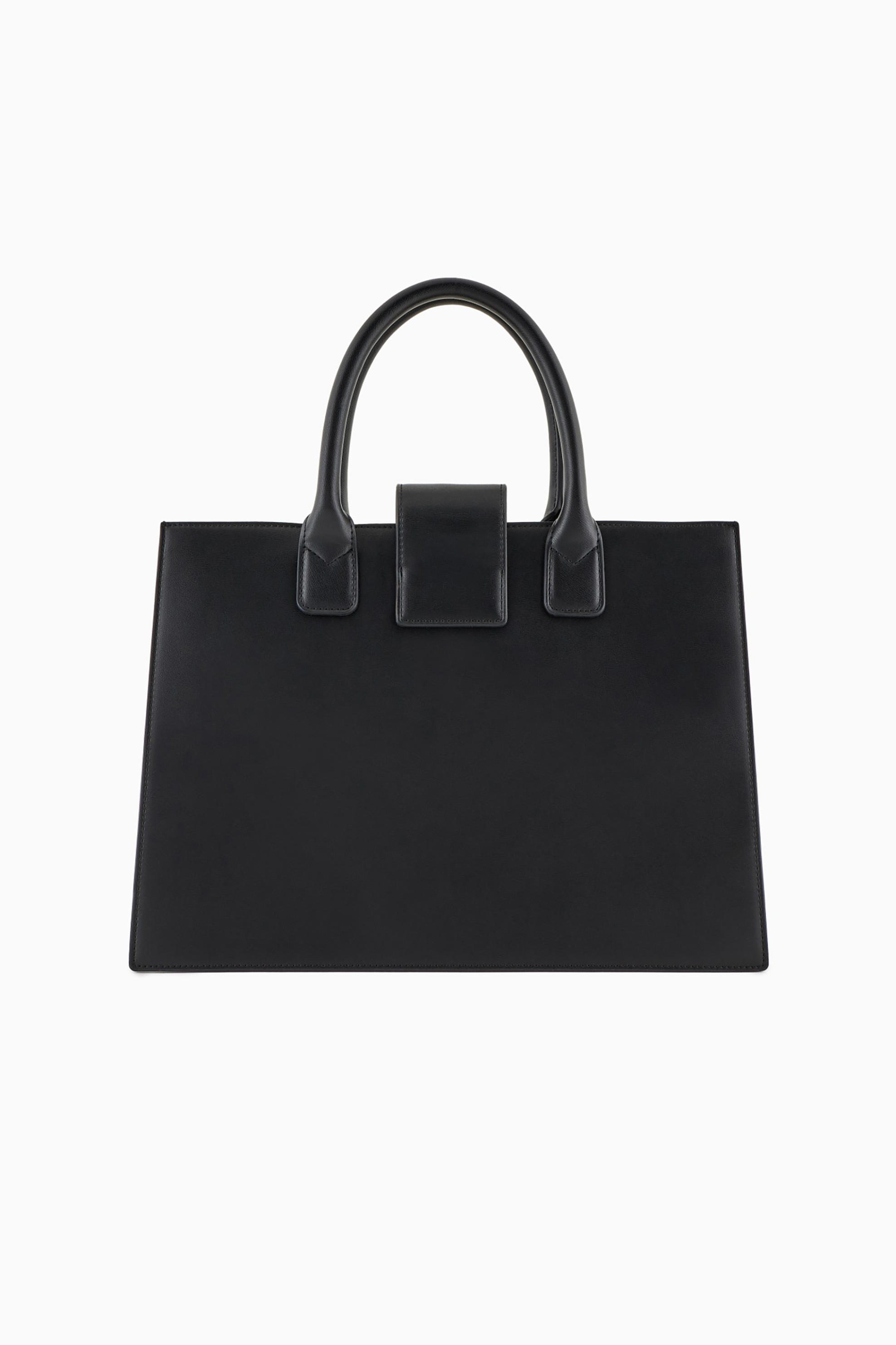 Armani Exchange γυναικεία τσάντα χειρός με μεταλλικό λογότυπο - XW000305AF12039 Μαύρο φωτογραφία