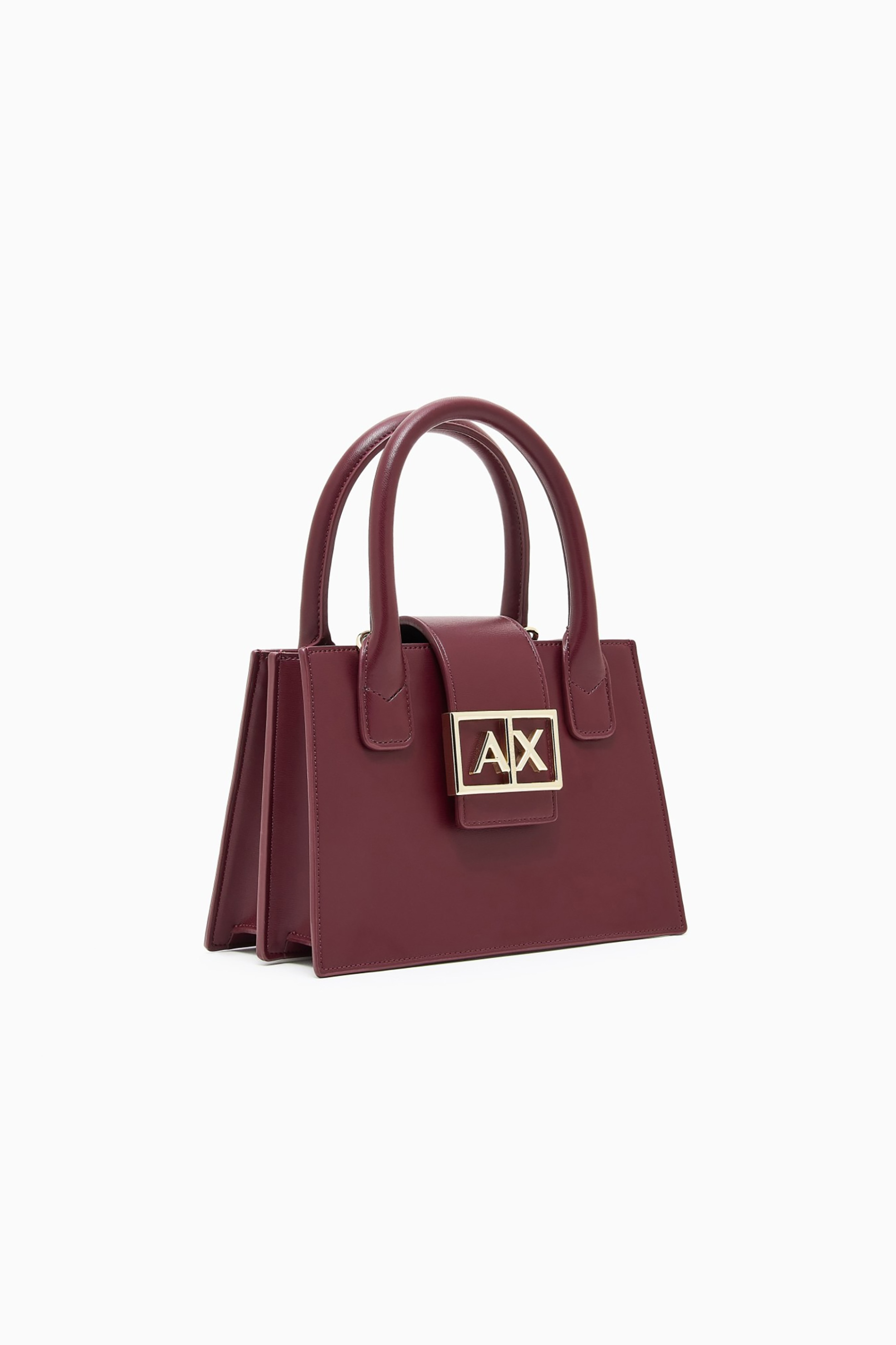 Armani Exchange γυναικείo τσάντακι χειρός με μεταλλικό λογότυπο - XW000306AF12039 Μπορντό φωτογραφία