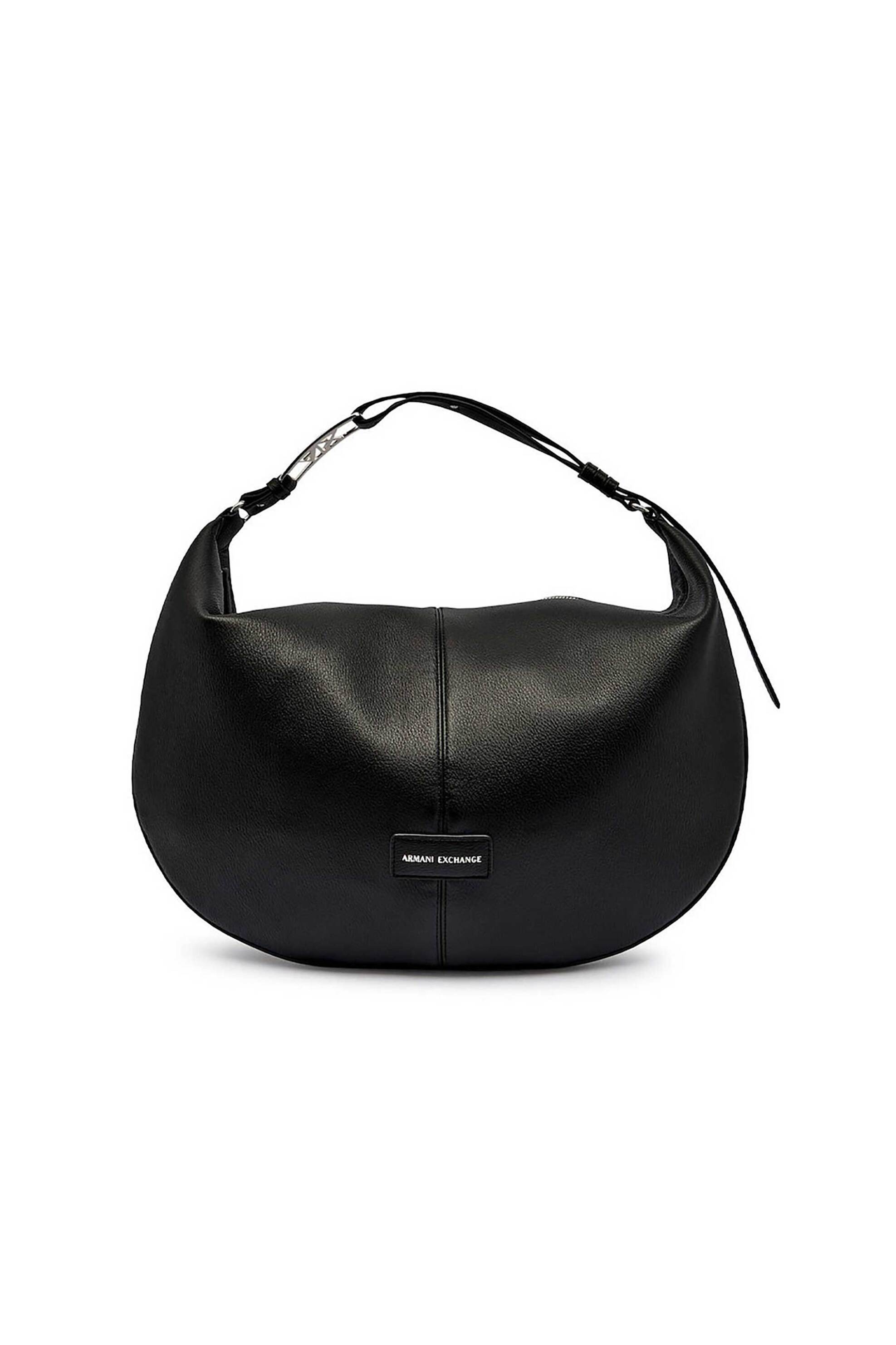Armani Exchange γυναικεία τσάντα χειρός με logo patch - XW001573AF15632 Μαύρο
