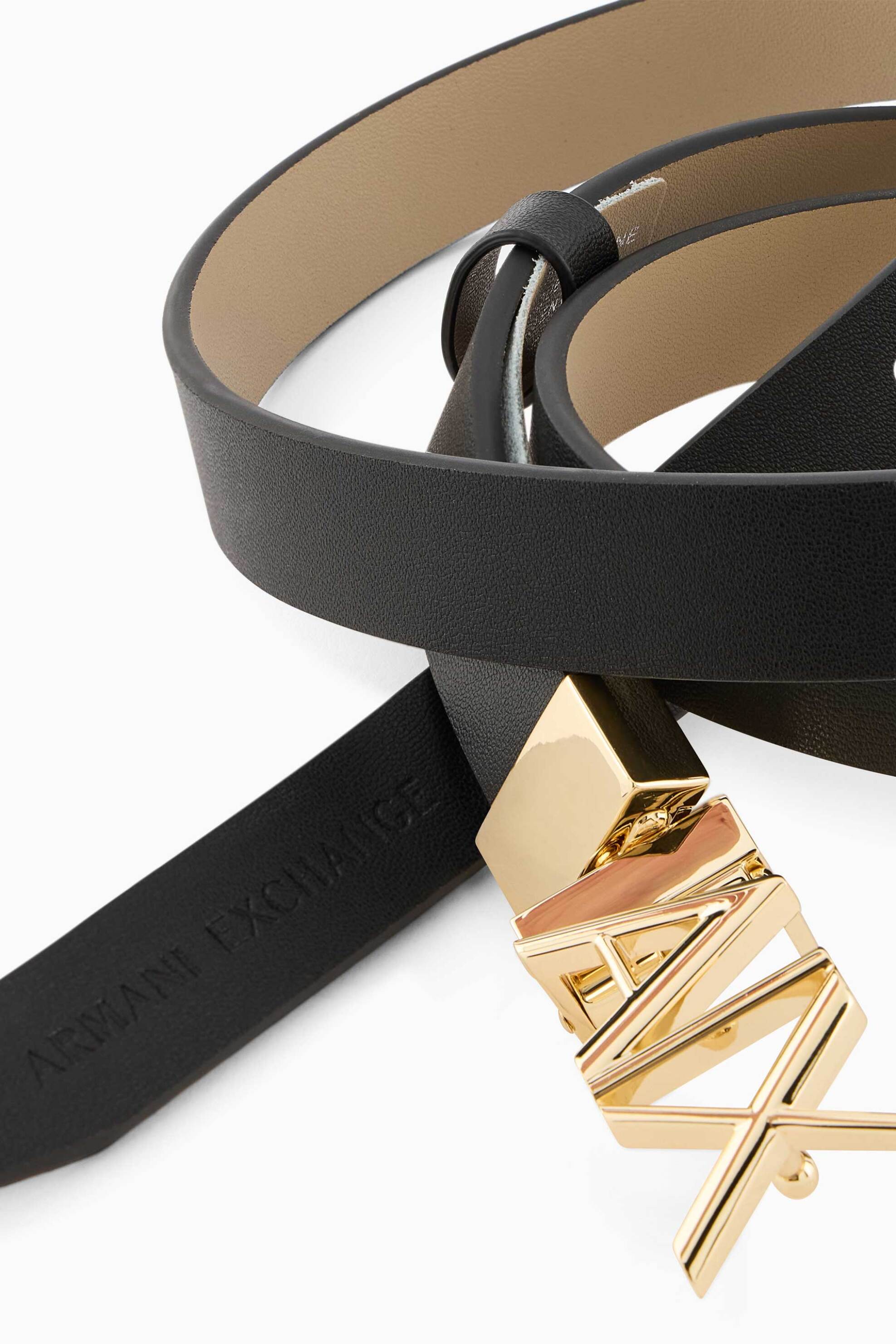 Armani Exchange γυναικεία ζώνη διπλής όψης - XW002127AF17157 Μαύρο - Χρυσό