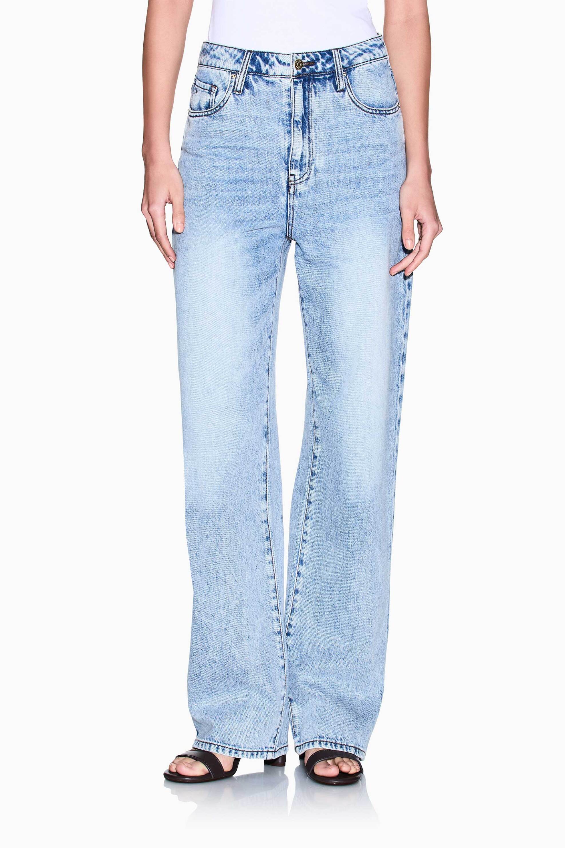 Armani Exchange γυναικείο τζιν παντελόνι πεντάτσεπο Relaxed Fit - XW000100AF21338 Denim Blue Ανοιχτό