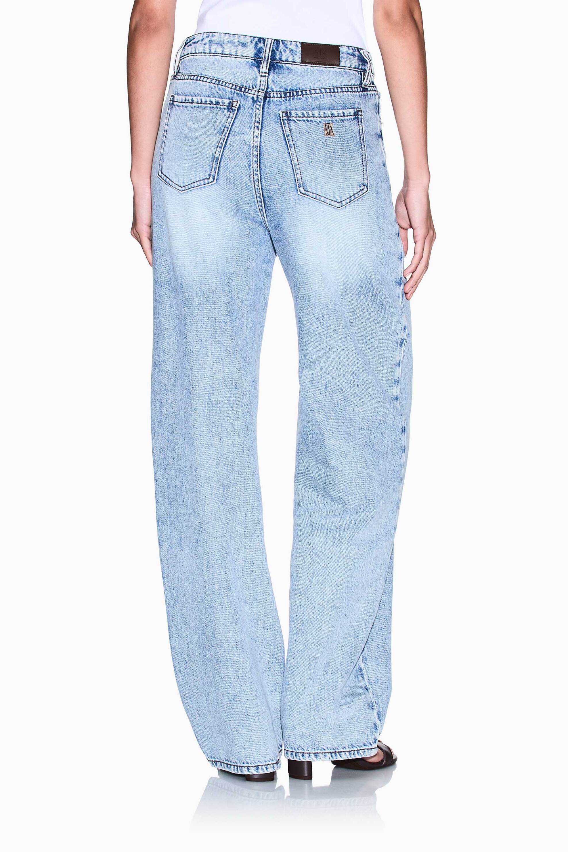ARMANI EXCHANGE Armani Exchange γυναικείο τζιν παντελόνι πεντάτσεπο Relaxed Fit - XW000100AF21338 Denim Blue Ανοιχτό - 2