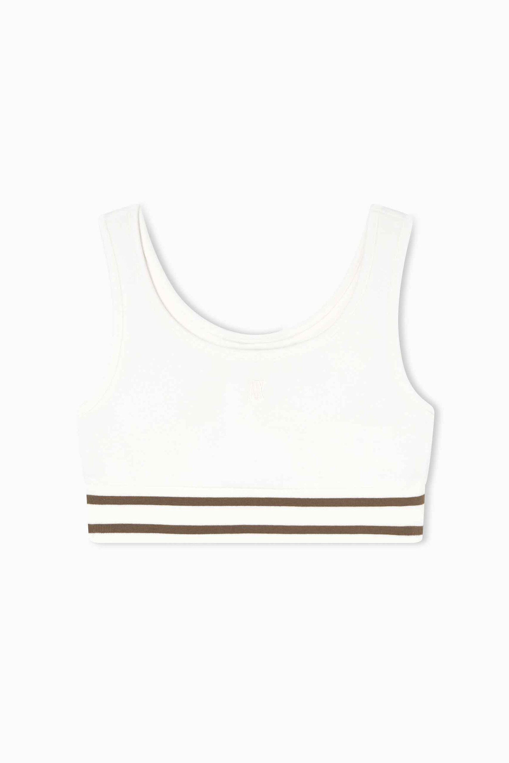 ARMANI EXCHANGE Armani Exchange γυναικείο cropped τοπ με monogram - XW001750AF10804 Λευκό - 2