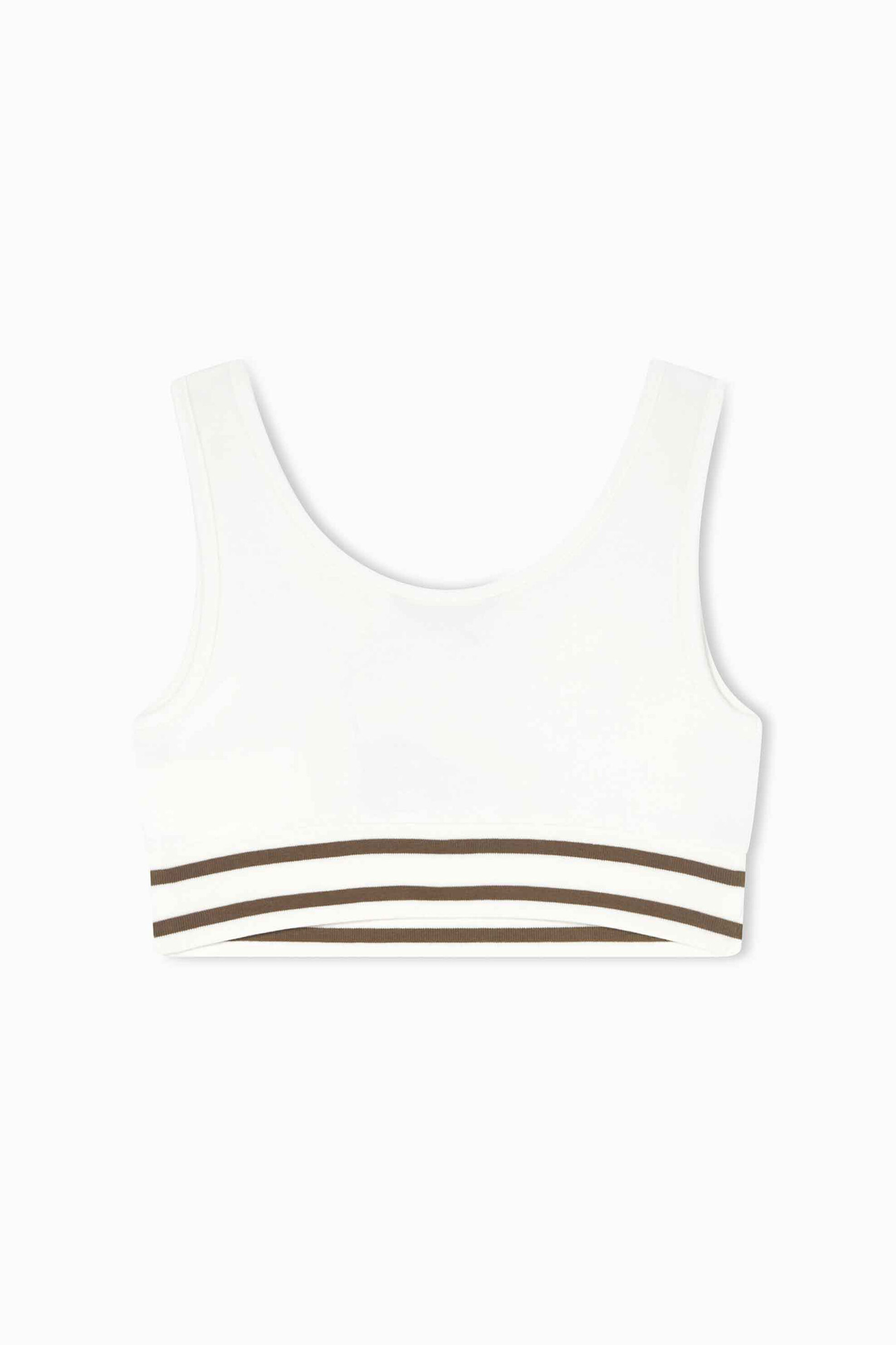 Armani Exchange Γυναικείο Cropped Τοπ με Monogram - Xw001750Af10804 Λευκό