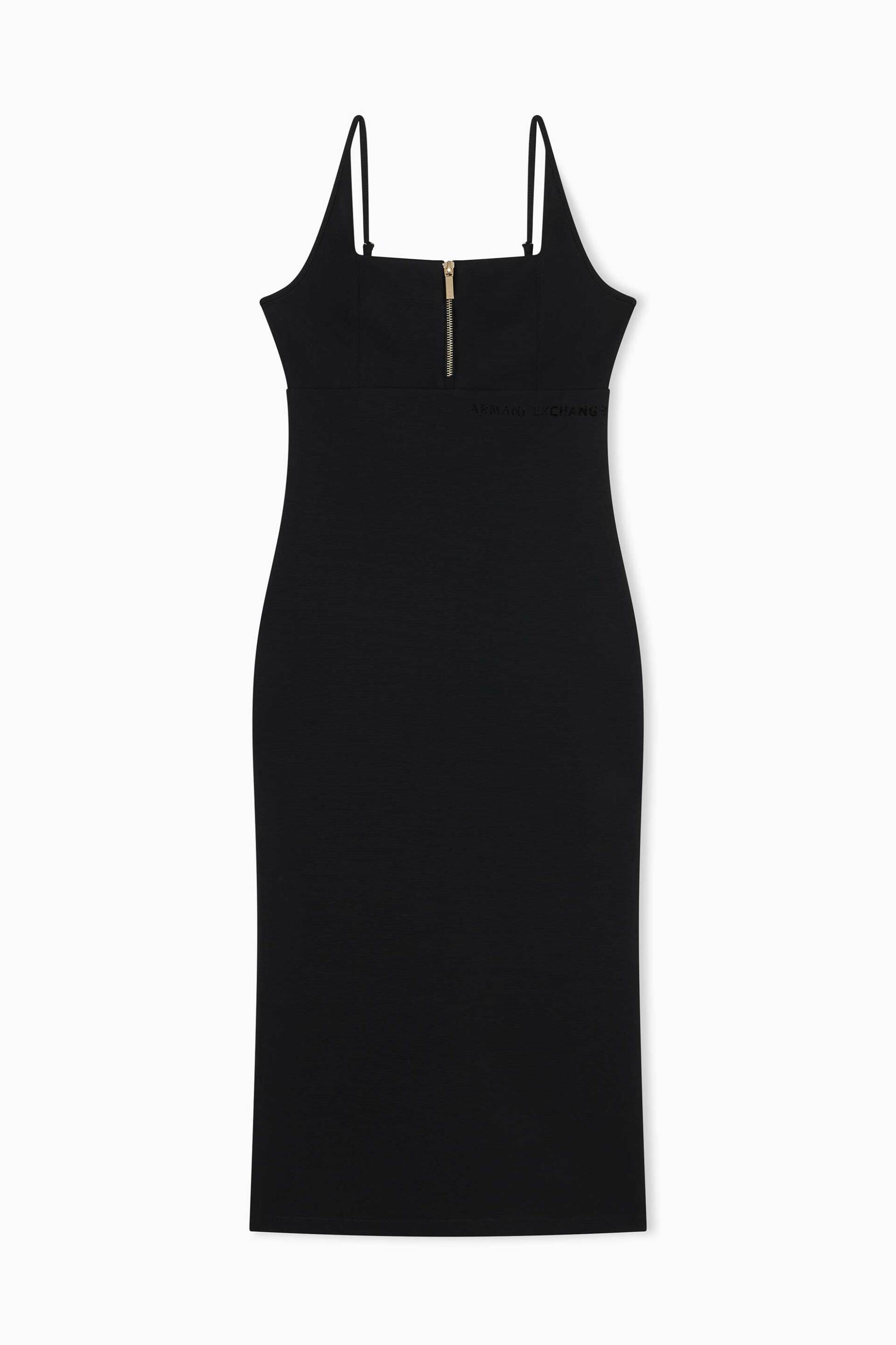 Armani Exchange Γυναικείο Midi Φόρεμα με Λεπτές Τιράντες - Xw002056Af21295 Μαύρο