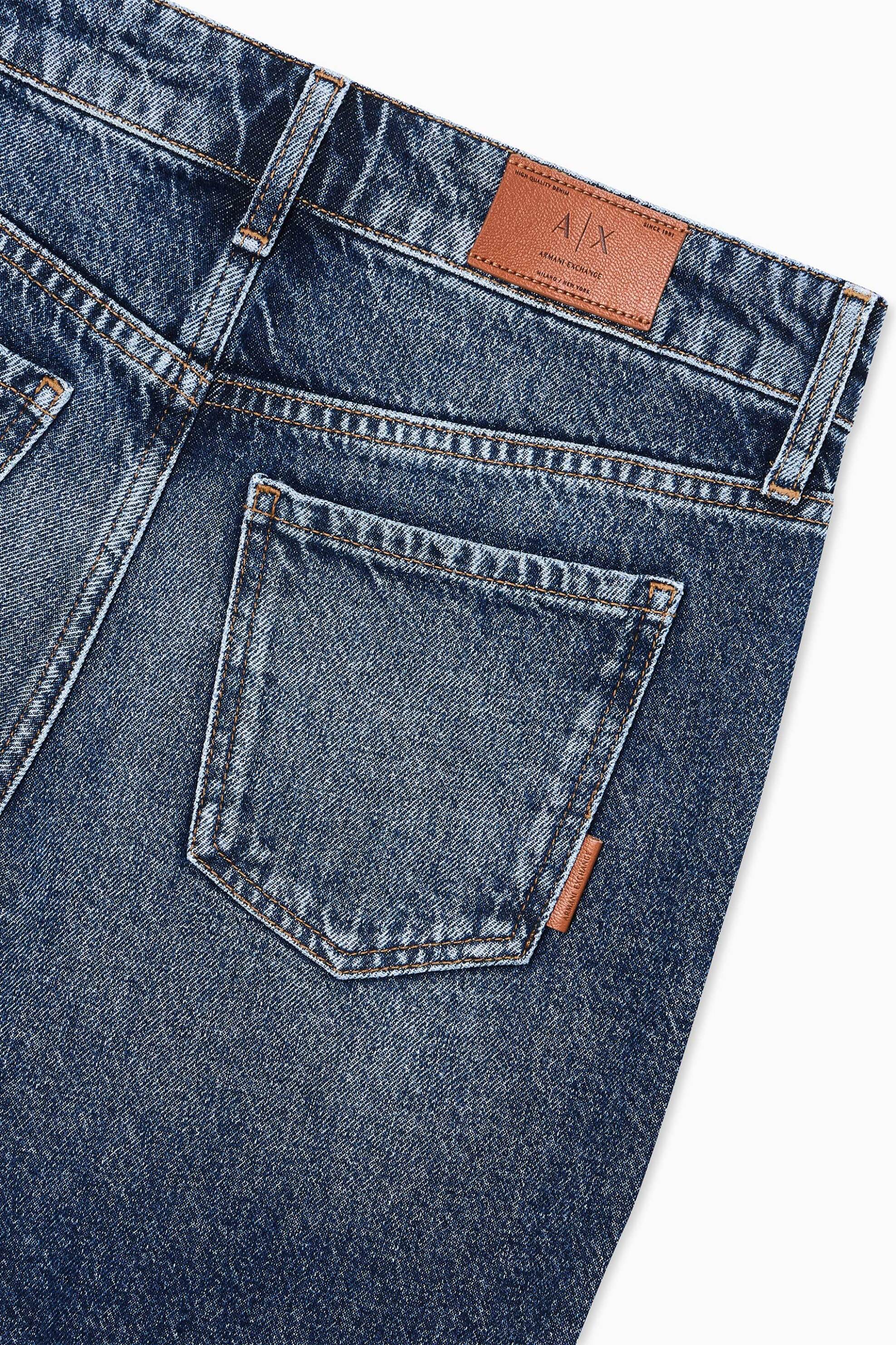 ARMANI EXCHANGE Armani Exchange γυναικείο denim σορτς πεντάτσεπο Regular Fit - XW002272AF21886 Denim Blue Σκούρο - 3