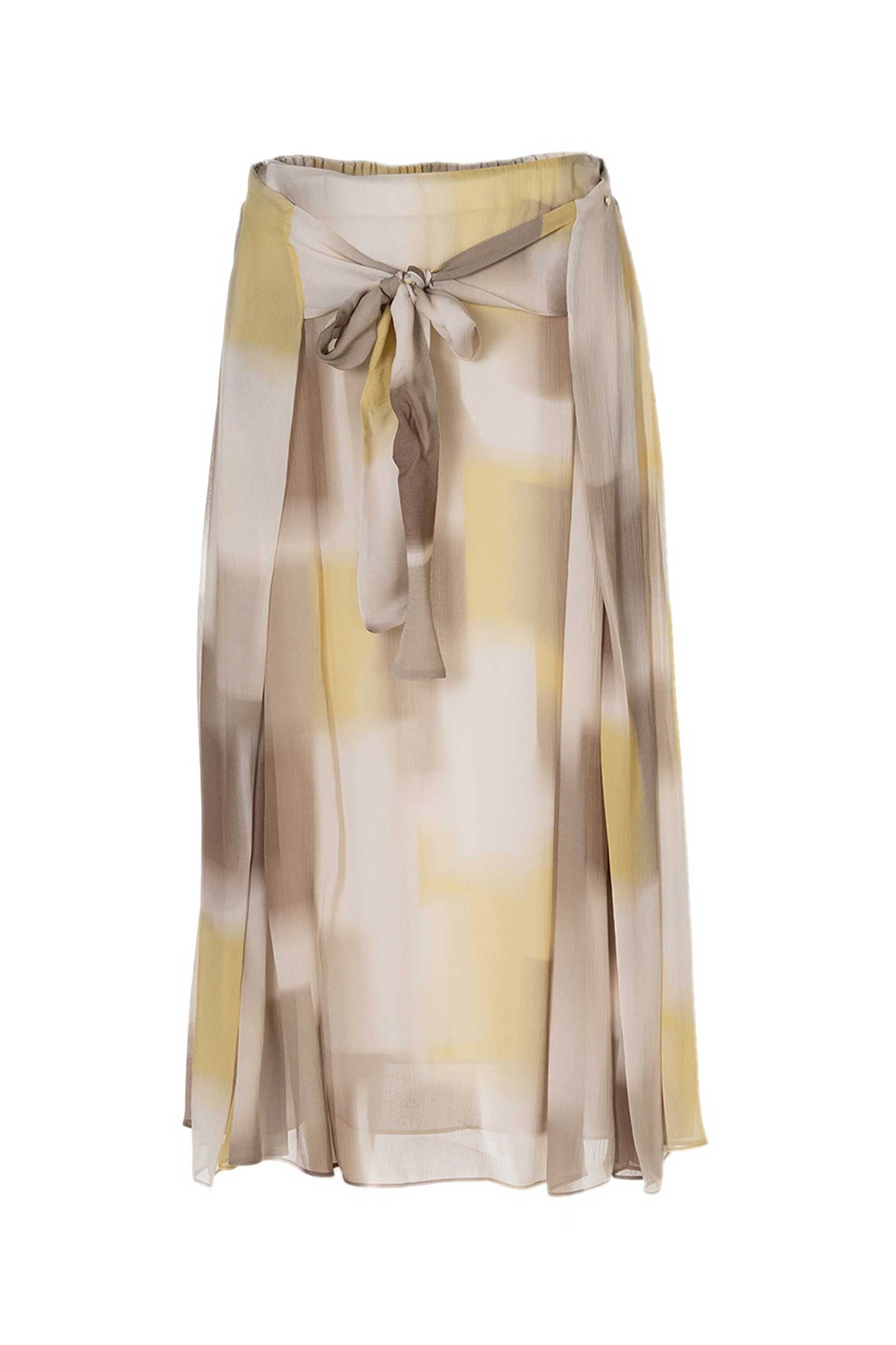 Armani Exchange γυναικεία midi φούστα με all-over print Regular Fit - XW002277AF21554 Μπεζ