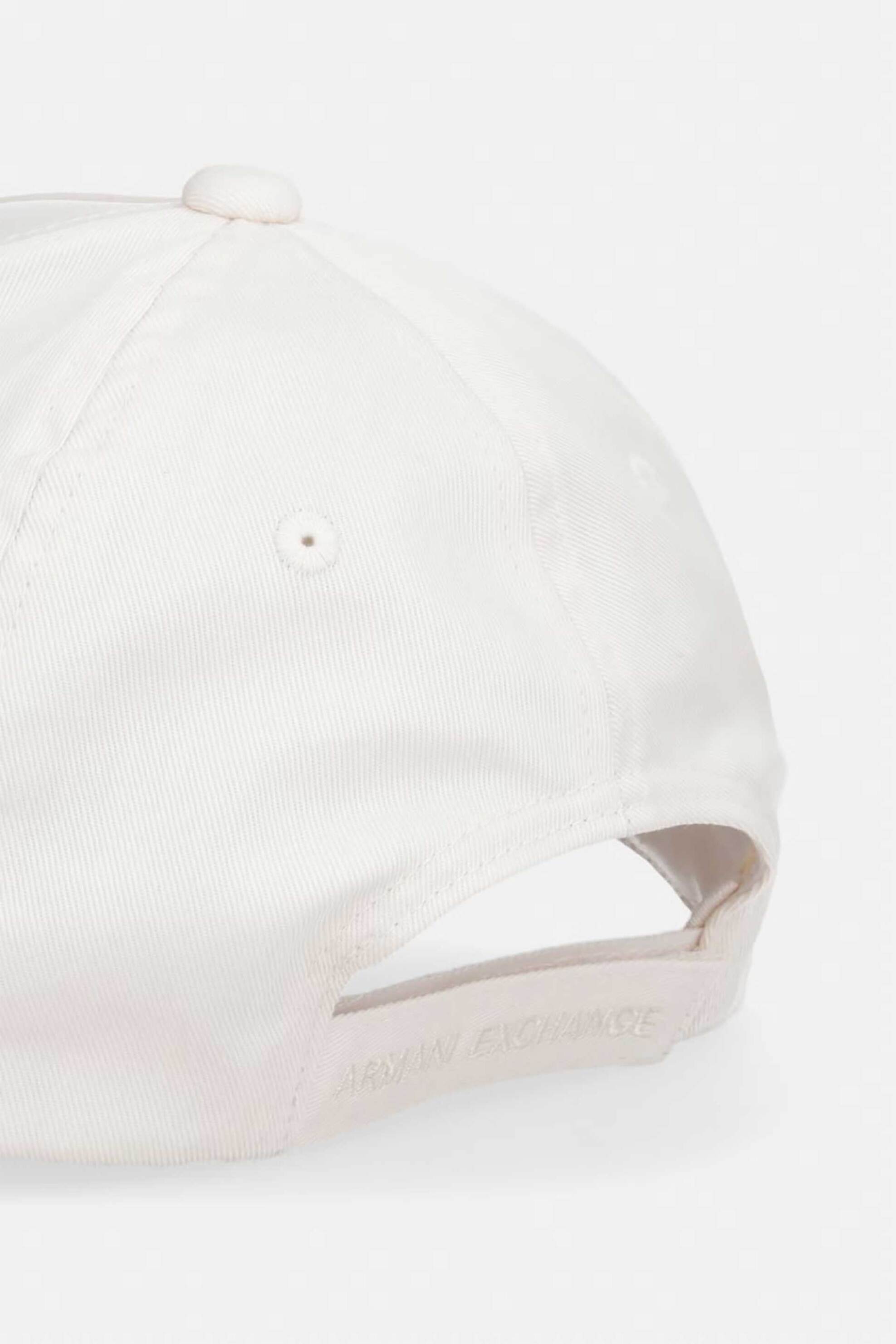 Armani Exchange γυναικείο καπέλο jockey με κεντημένο monogram - XW002373AF15502 Λευκό φωτογραφία