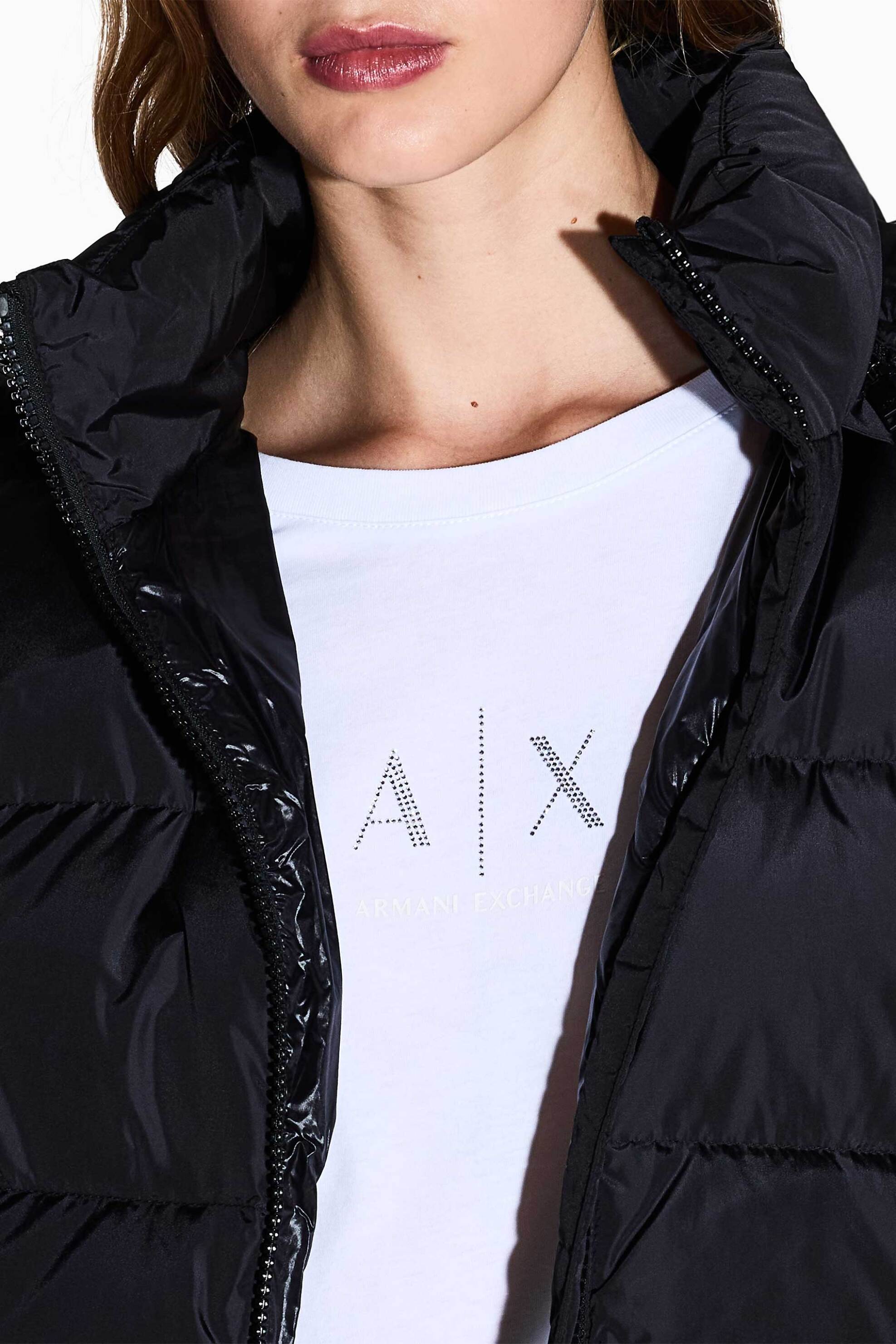 ARMANI EXCHANGE Armani Exchange γυναικείο T-shirt με λογότυπο Regular Fit - XW001459AF10356 Λευκό - 2