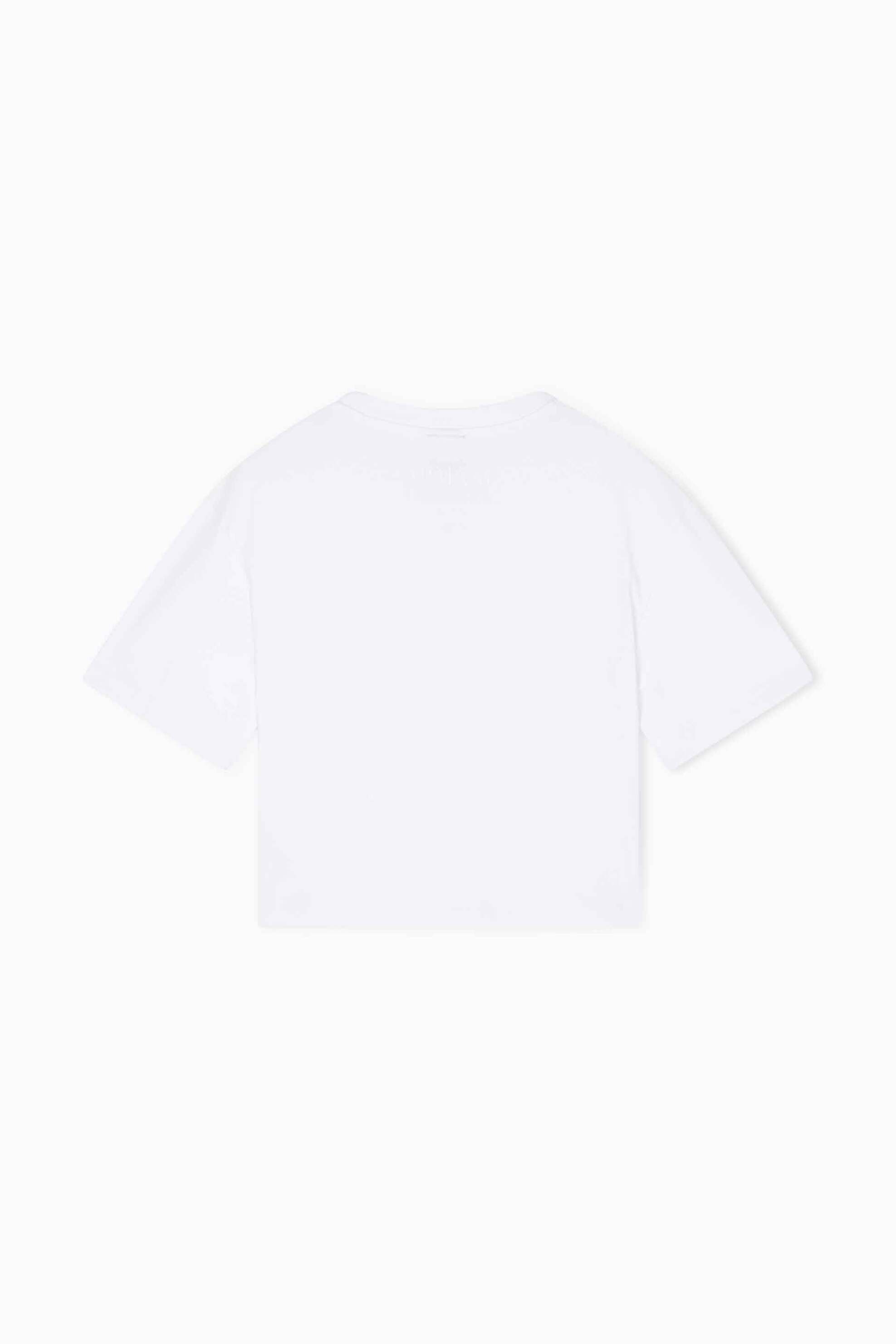 ARMANI EXCHANGE Armani Exchange γυναικείο cropped T-shirt με monogram Regular Fit - XW001836AF10356 Λευκό - 2