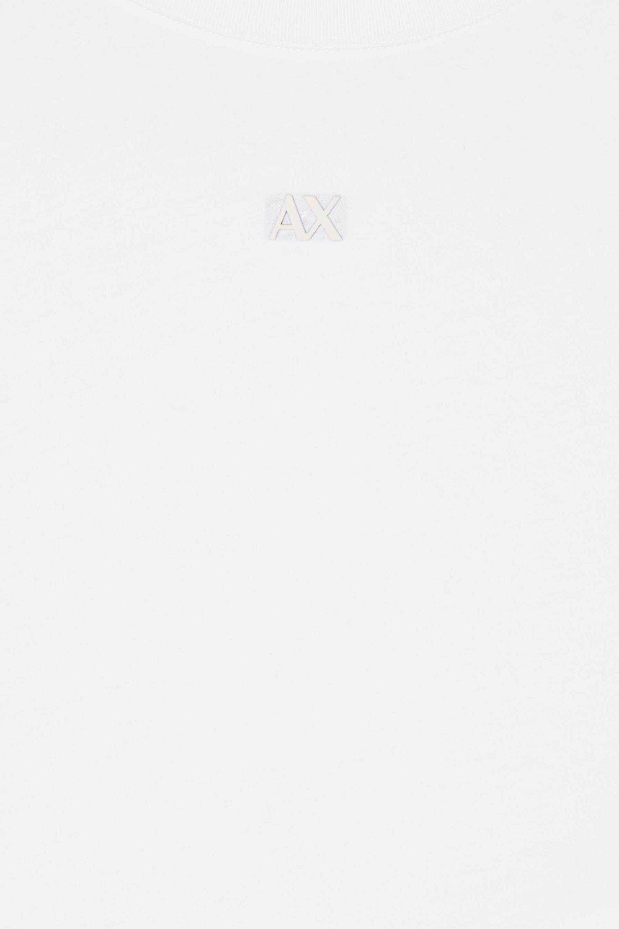 Armani Exchange Γυναικείο Cropped T-Shirt με Monogram Regular Fit - Xw001836Af10356 Λευκό
