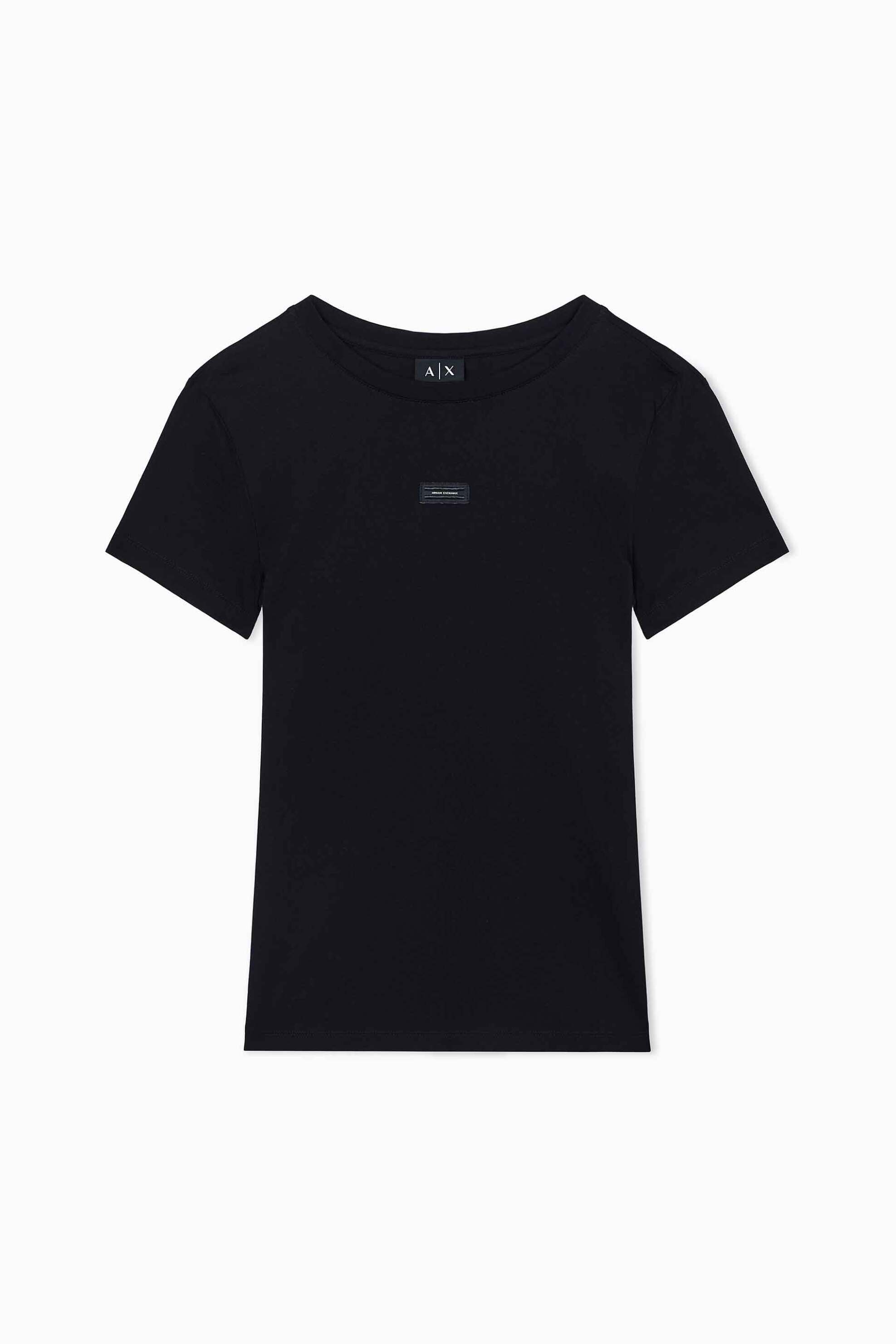 ARMANI EXCHANGE Armani Exchange γυναικείο T-shirt με λογότυπο Regular Fit - XW002316AF10358 Μαύρο