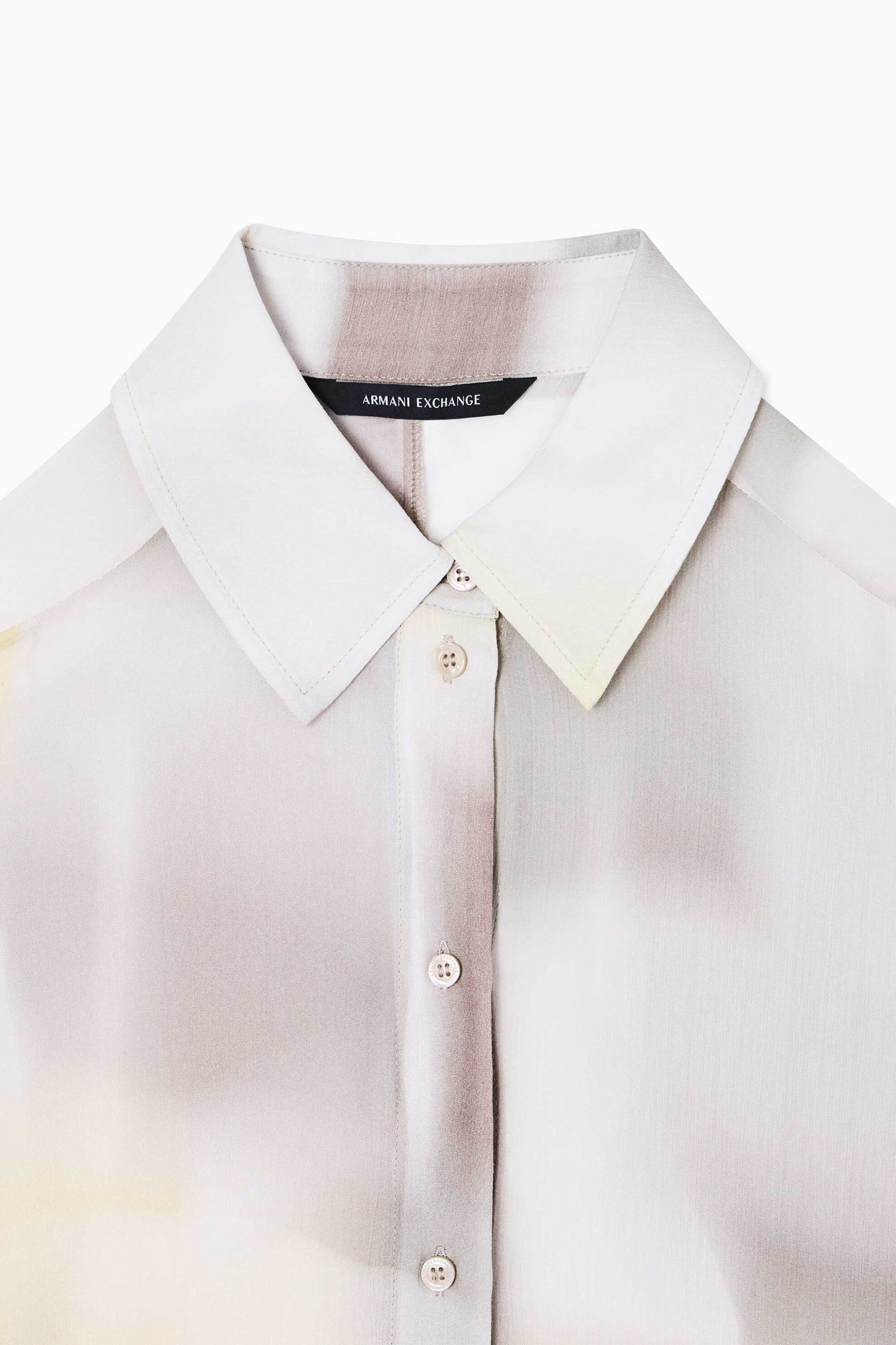 Armani Exchange Γυναικείο Πουκάμισο με All-Over Print - Xw001966Af21554 Μπεζ