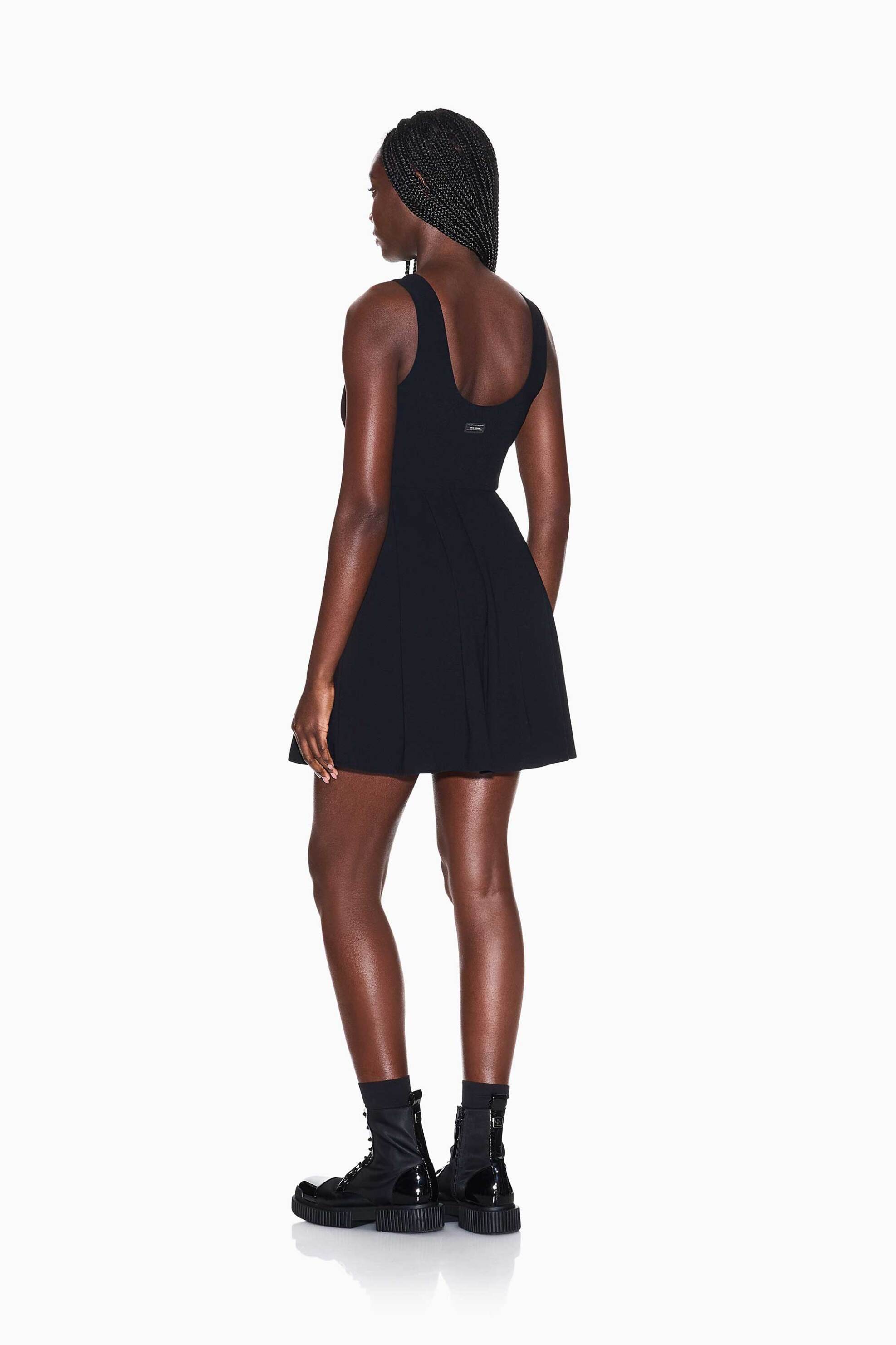 ARMANI EXCHANGE Armani Exchange γυναικείο mini φόρεμα αμάνικο - XW002282AF21555 Μαύρο - 2