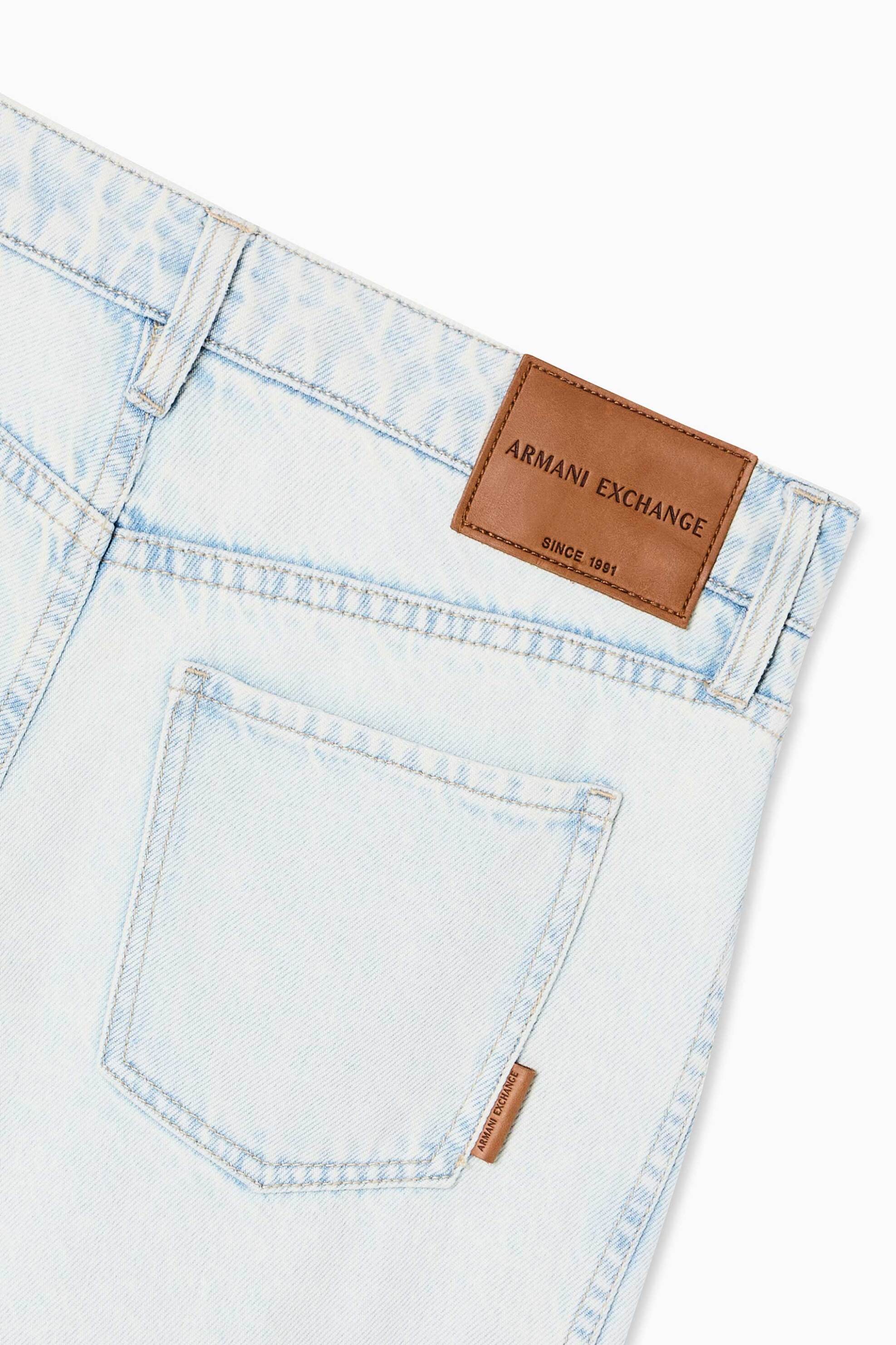 Armani Exchange Γυναικείο Τζιν Παντελόνι Πεντάτσεπο Relaxed Fit - Xw001714Af21350 Denim Blue Ανοιχτό