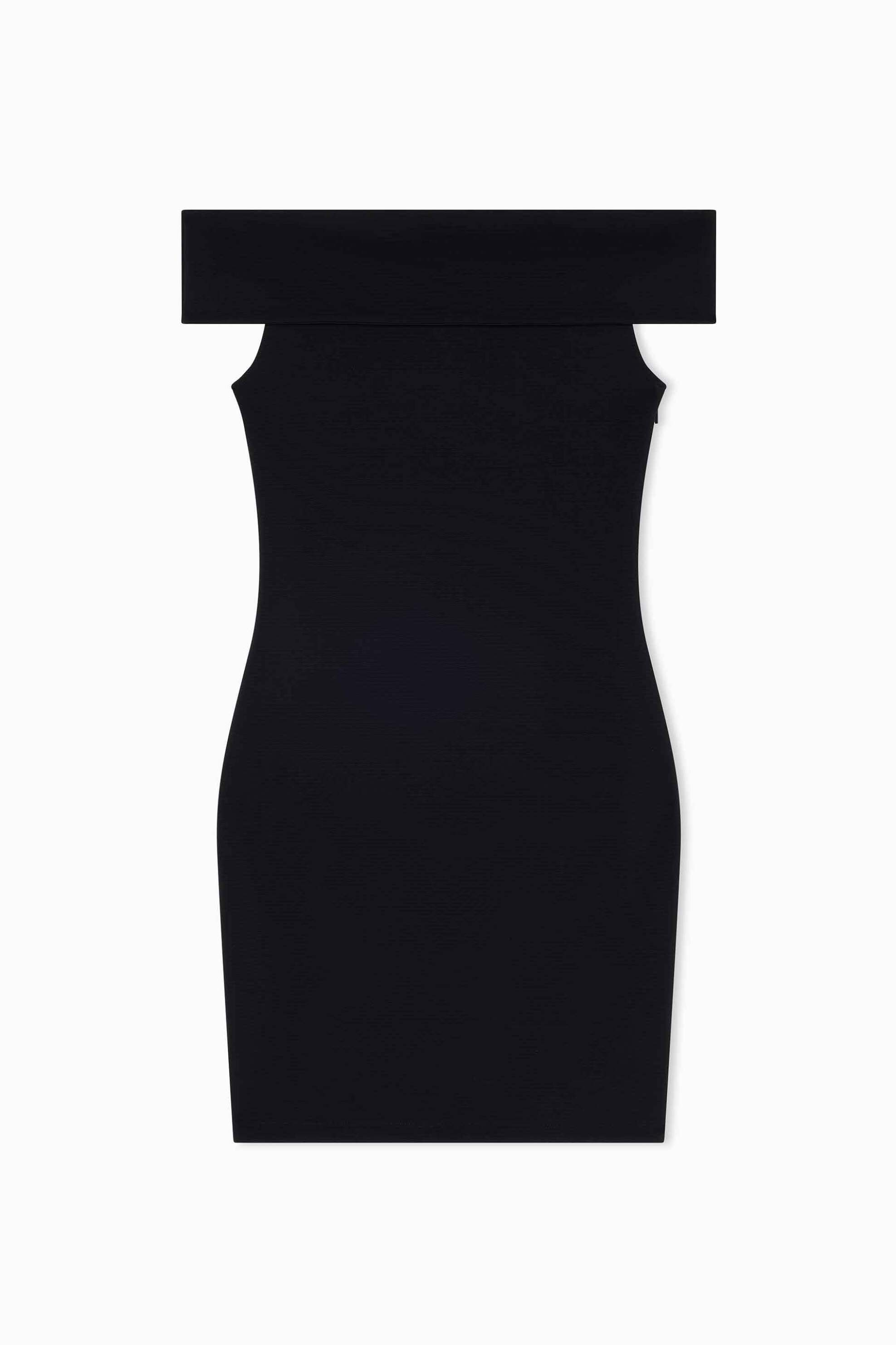 Armani Exchange Γυναικείο Mini Φόρεμα Off-Shoulder - Xw001742Af21295 Μαύρο