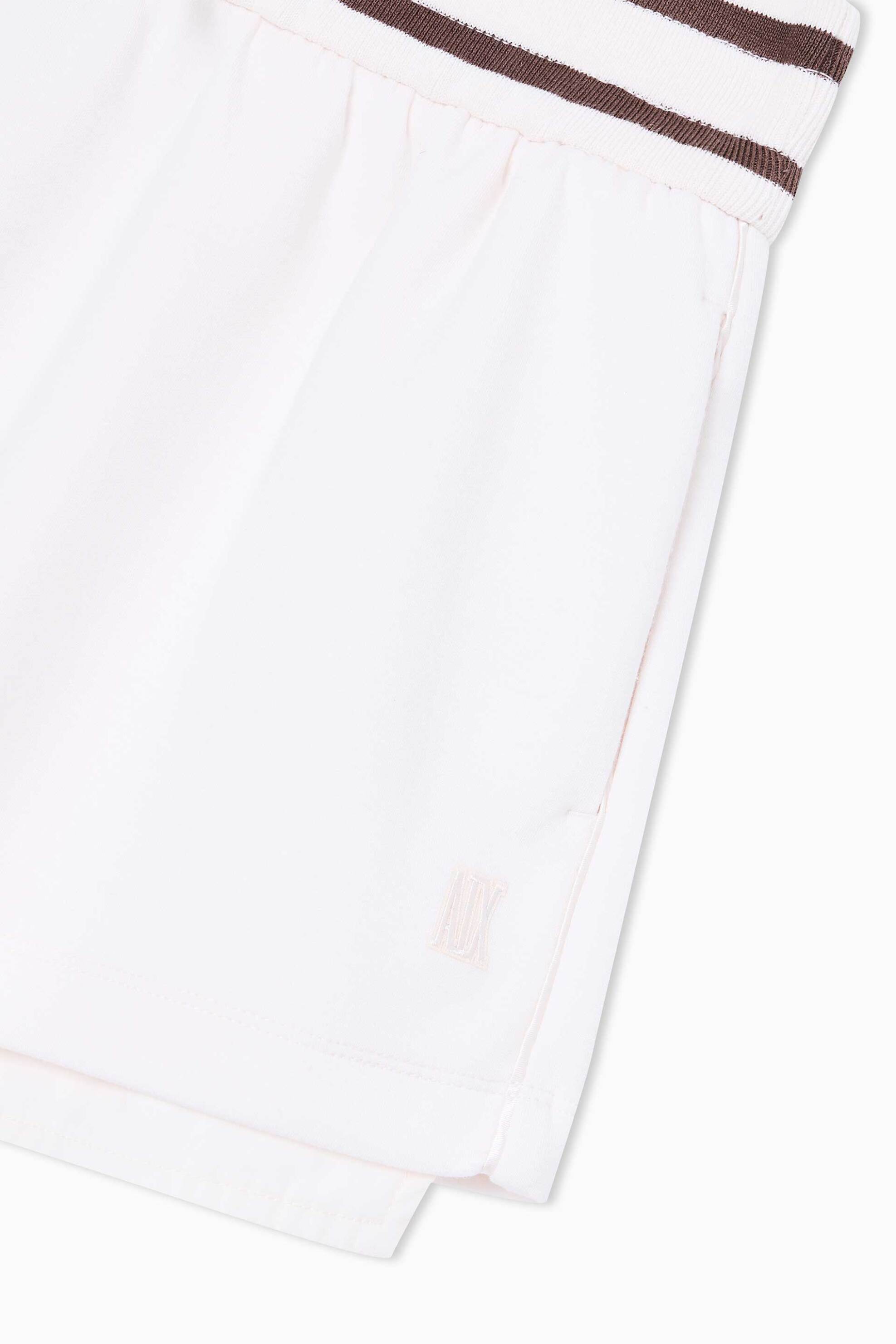 Armani Exchange γυναικείο σορτς με ελαστική μέση και κεντημένο monogram - XW001749AF10804 Λευκό φωτογραφία