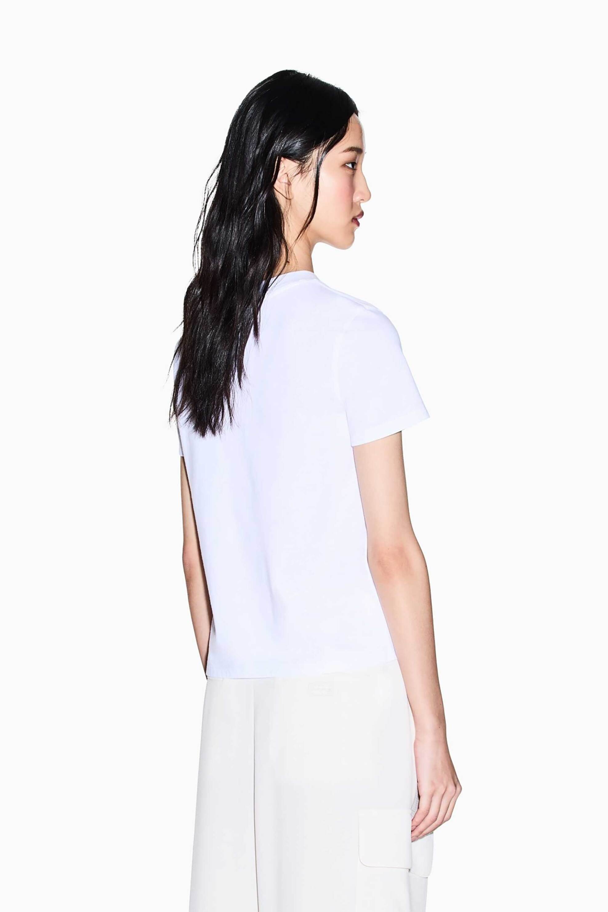 Armani Exchange Γυναικείο T-Shirt με Λογότυπο Regular Fit - Xw002324Af10356 Λευκό