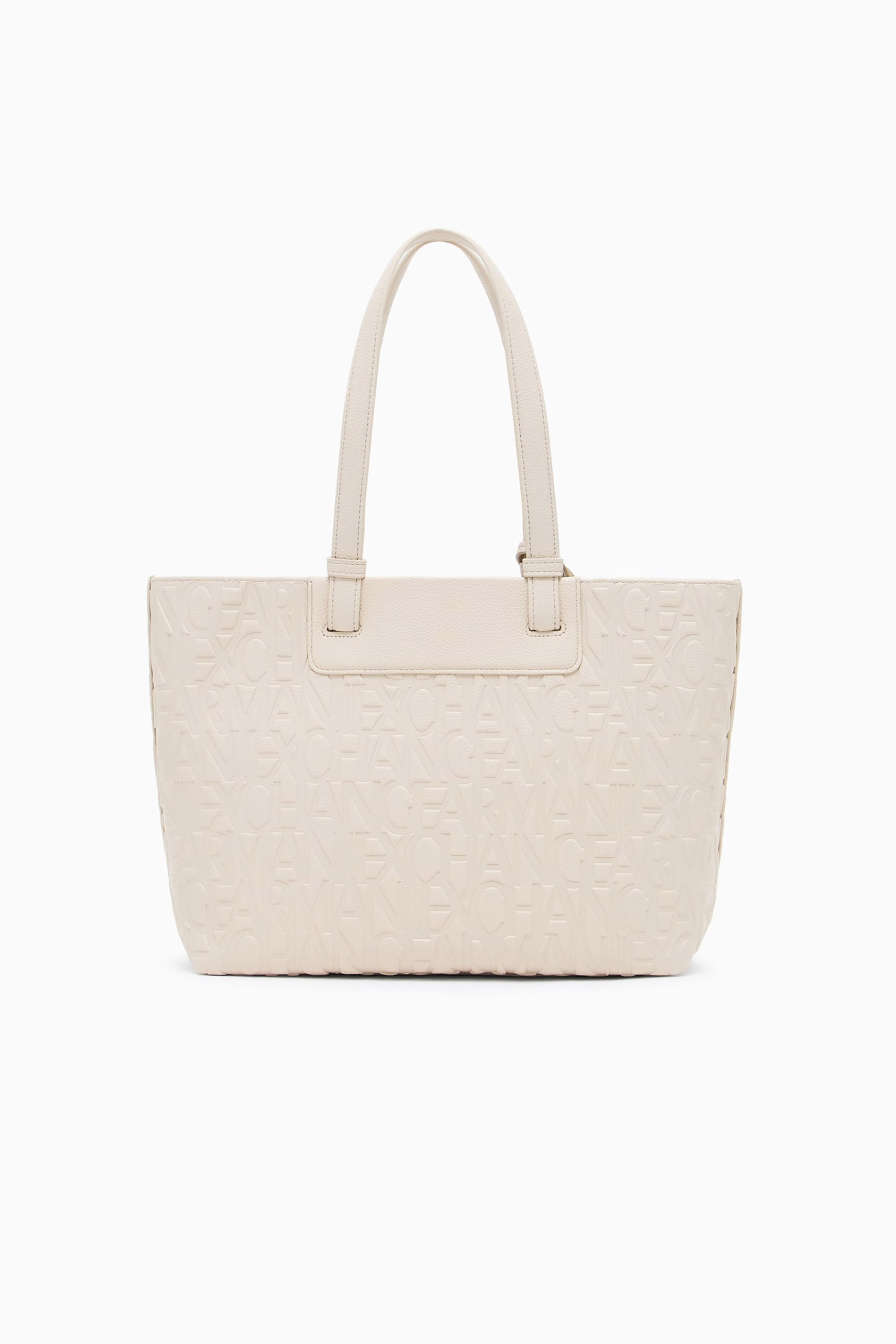 Armani Exchange γυναικεία τσάντα shopper με all-over logo print - XW001481AF15774 Μπεζ