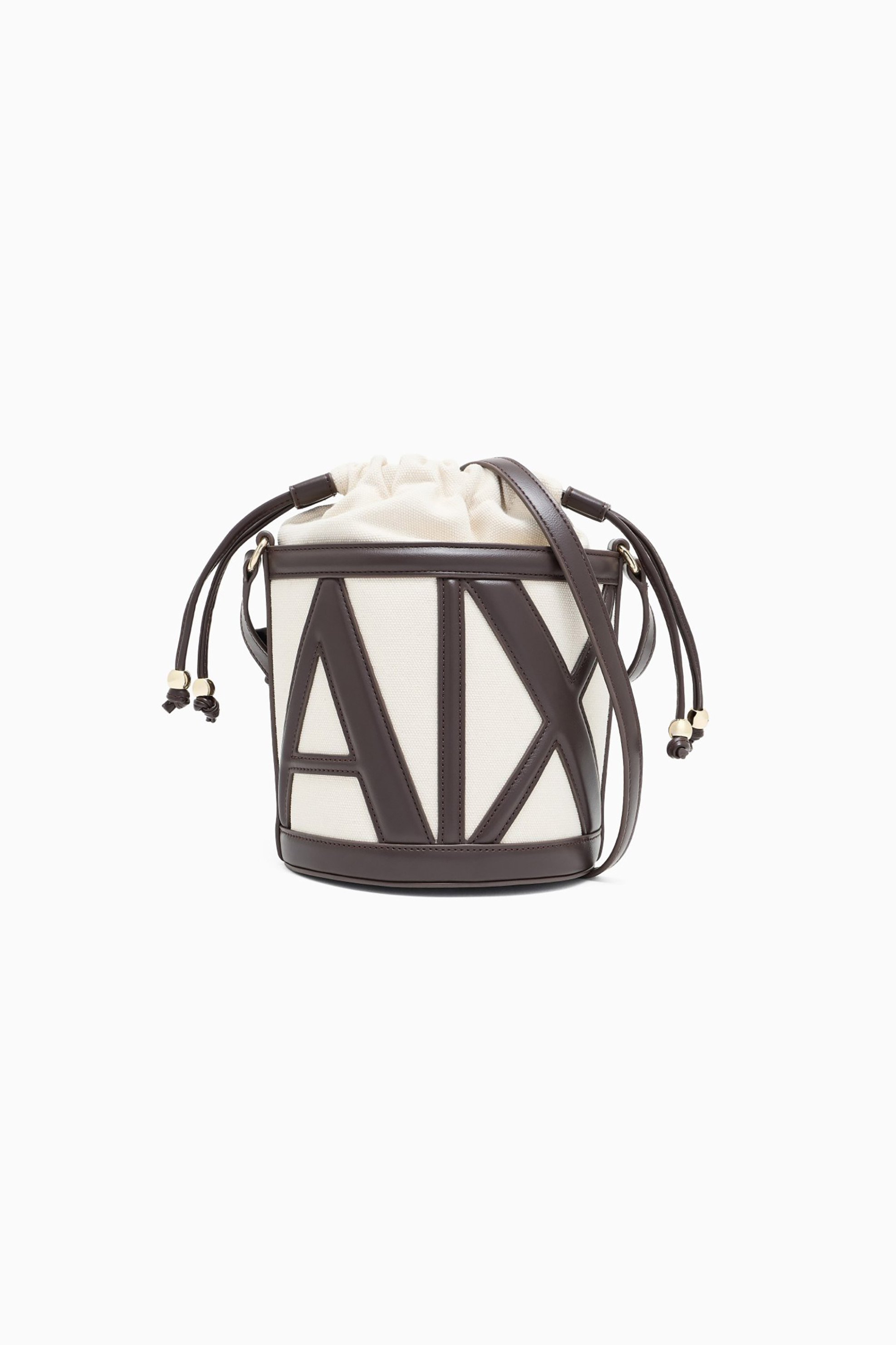 Armani Exchange γυναικεία τσάντα bucket με monogram - XW002183AF22635 Καφέ