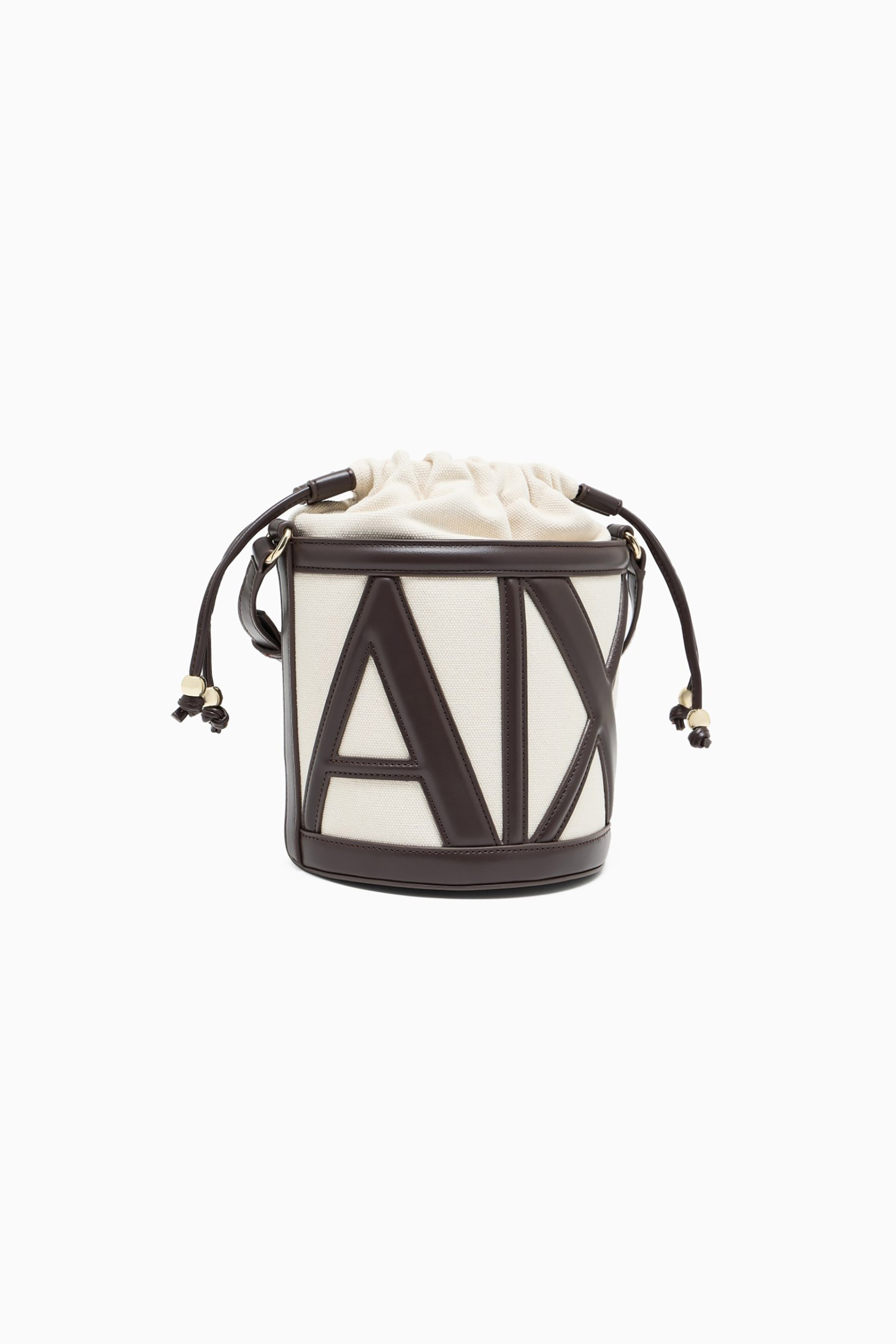 Armani Exchange γυναικεία τσάντα bucket με monogram - XW002183AF22635 Καφέ