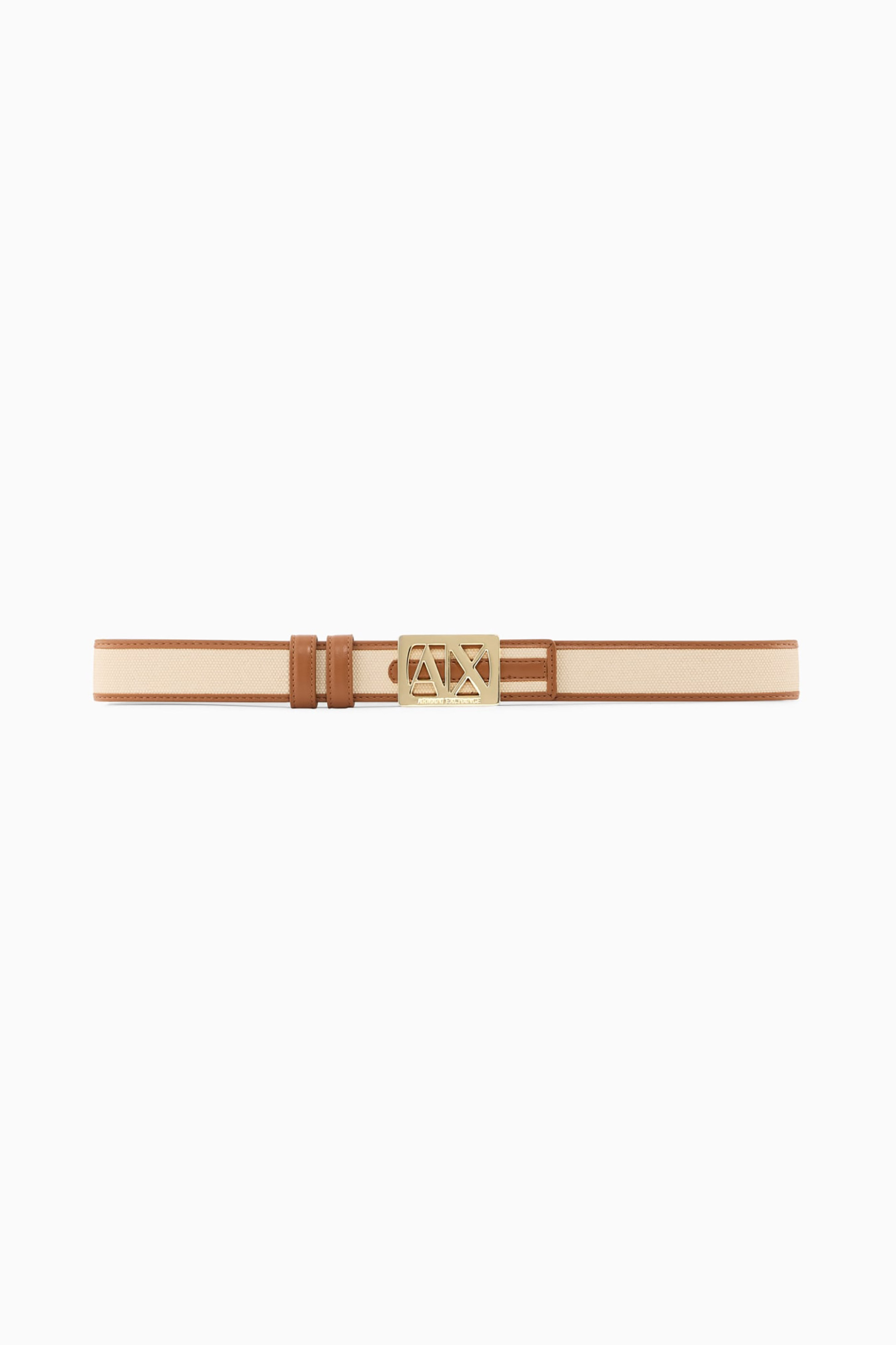 Armani Exchange Γυναικεία Ζώνη με Μεταλλική Αγκράφα - Xw002614Af22518 Καφέ