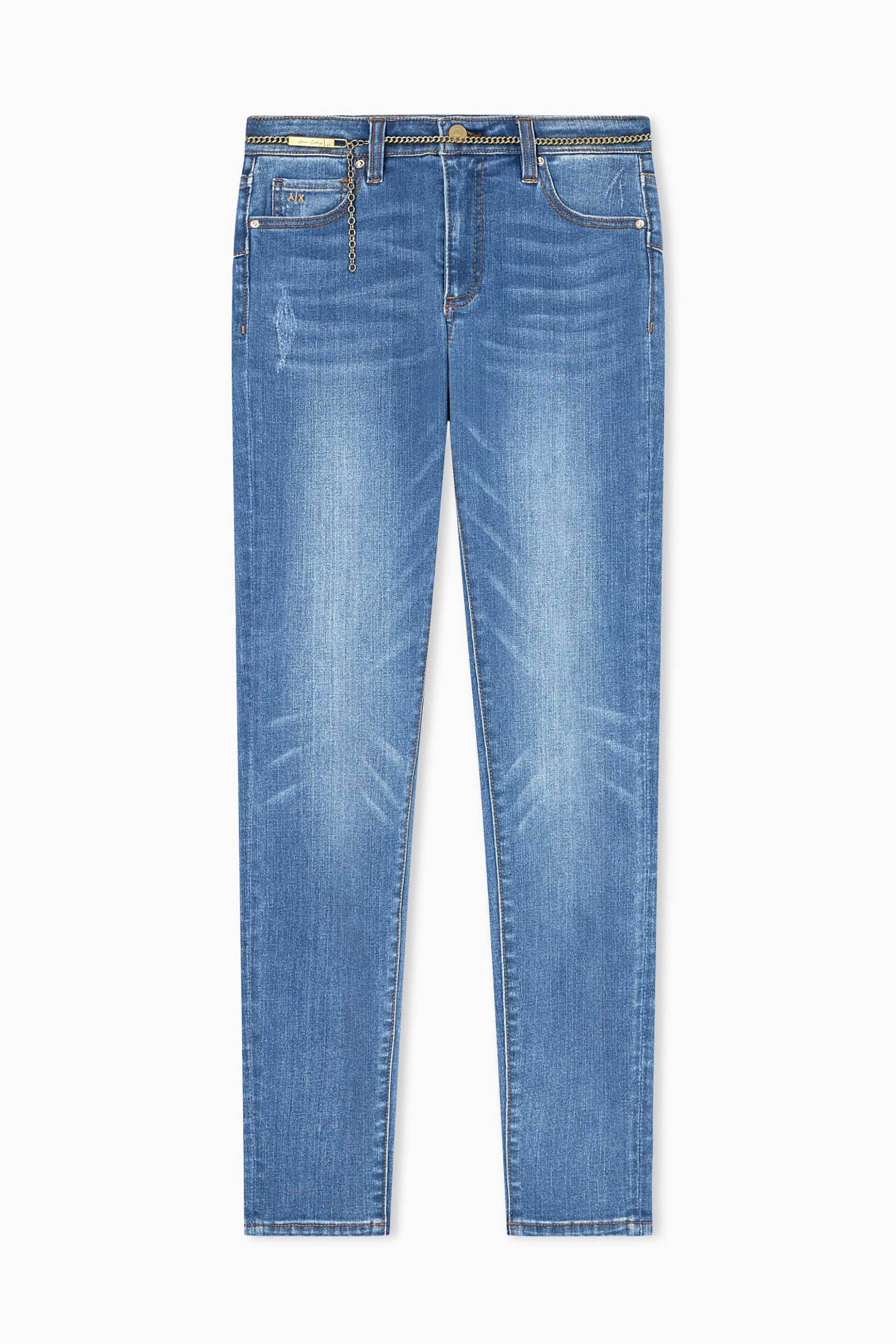 Armani Exchange Γυναικείο Τζιν Παντελόνι Skinny Fit - Xw000129Af21353 Denim Blue