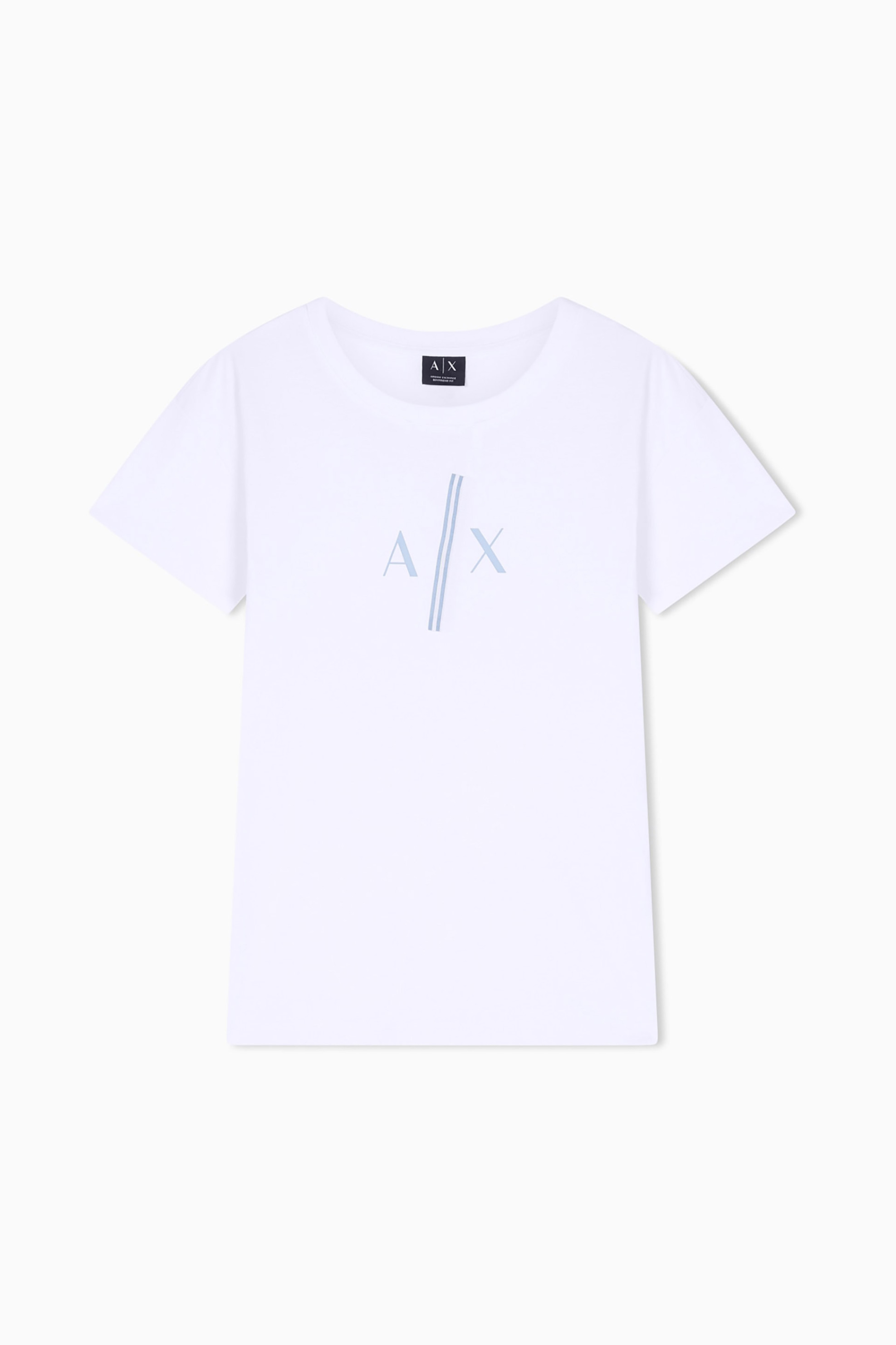 Armani Exchange Γυναικείο T-Shirt με Λογότυπο Relaxed Fit - Xw001712Af10356 Λευκό